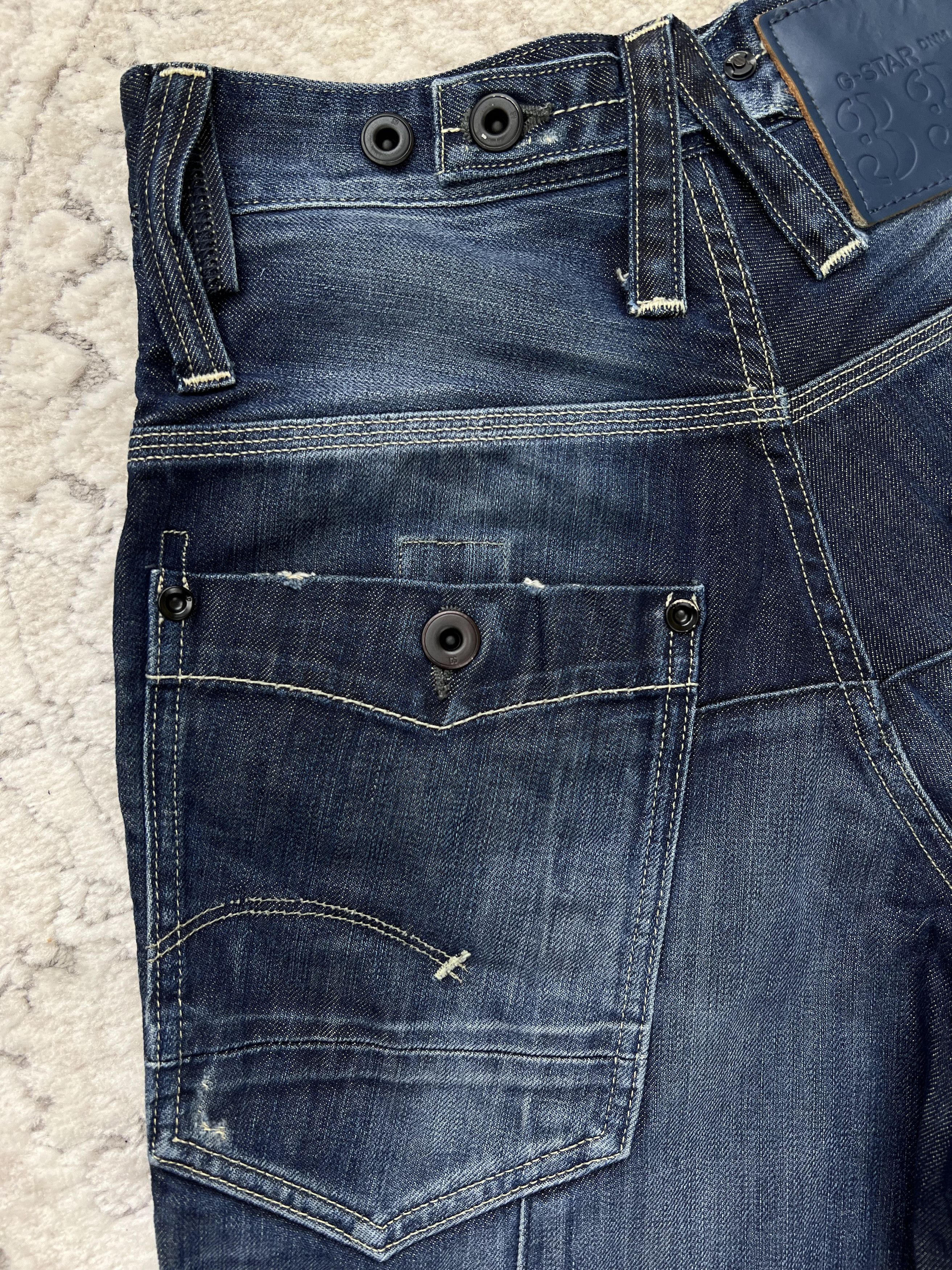 G-Star G-Star RAW 3301 BI Victor Army Loose 1/2 Denim Shorts Size US 27 - 19 Thumbnail