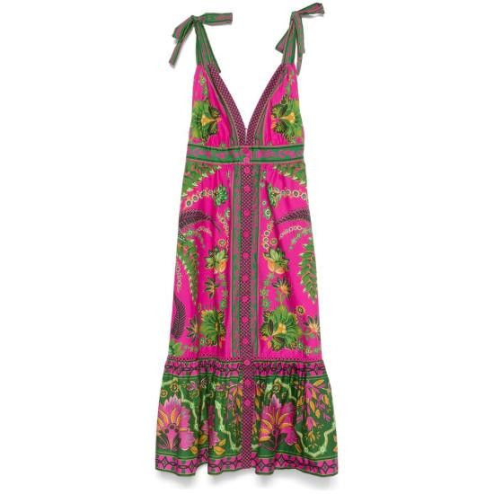 Farm Rio FARM RIO Women Dresses 328960 25014 PINK Size XS / US 0-2 / IT 36-38 - 1 Thumbnail