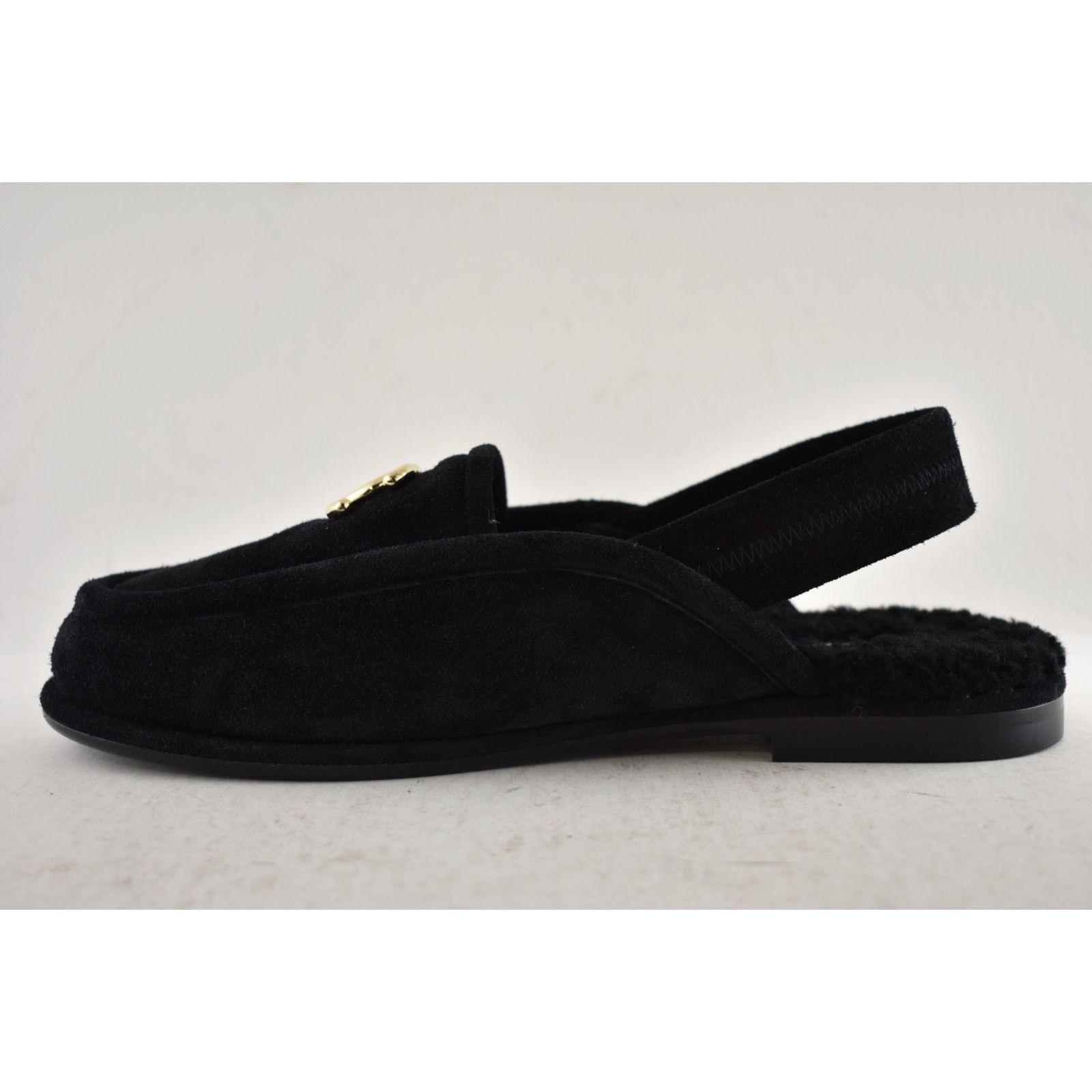 Chanel Shearling CC Moccasin Ballet Slingback Loafer Flat 36.5 Size US 6.5 / IT 36.5 - 12 Thumbnail