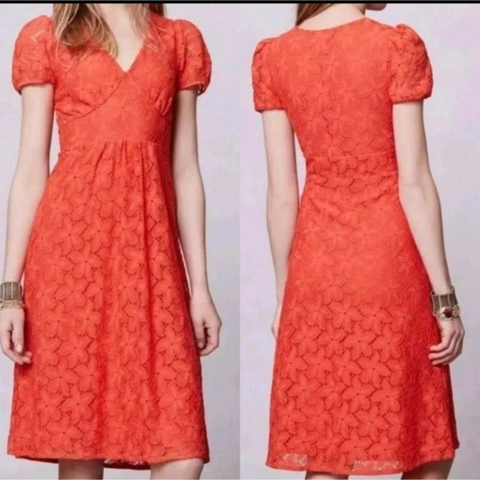 Anthropologie Anthropology Leifnotes Lace Dress - Small Size S / US 4 / IT 40 - 1 Thumbnail