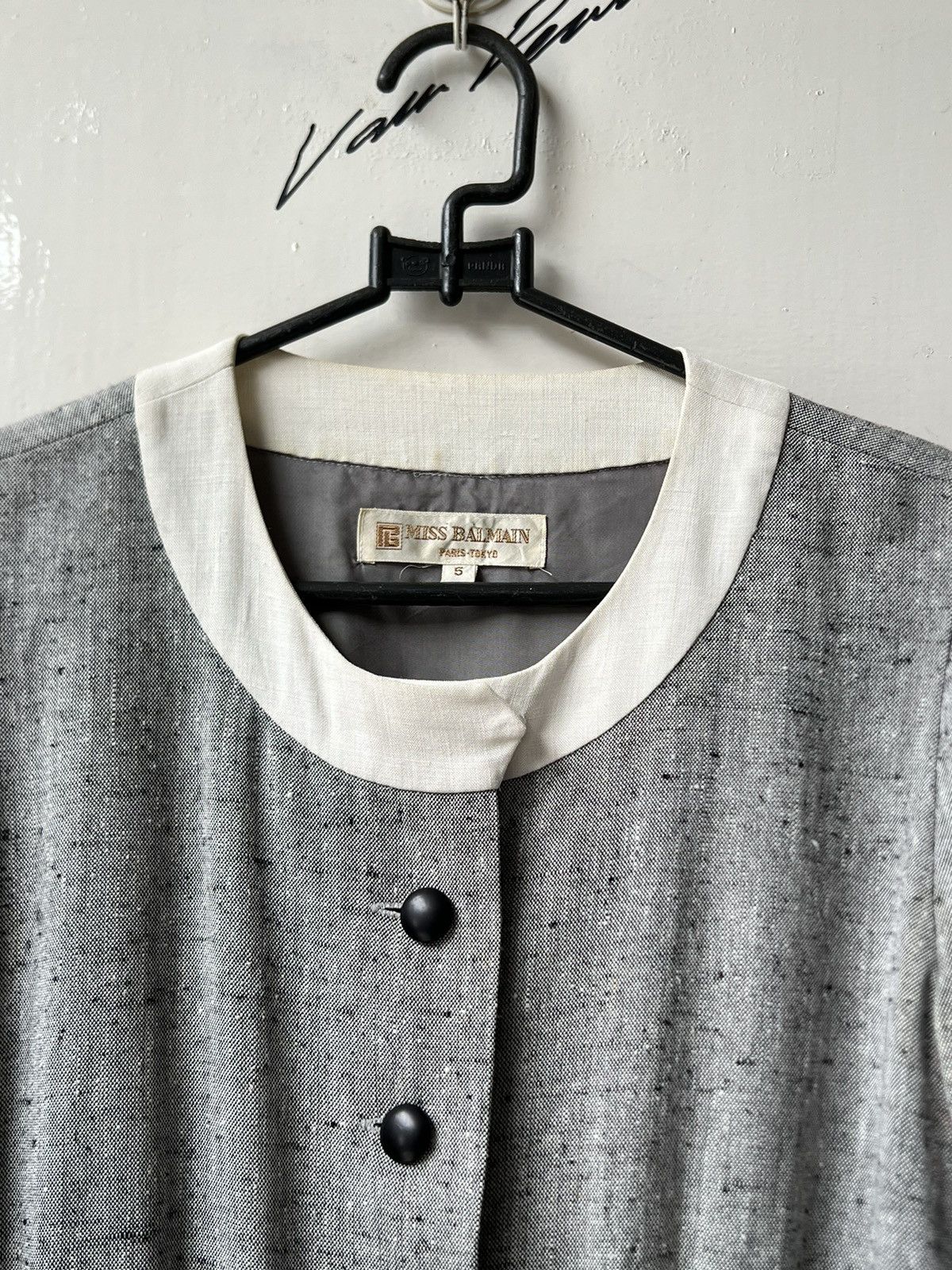 Balmain Miss Balmain Grey Dress Size XS / US 0-2 / IT 36-38 - 4 Thumbnail