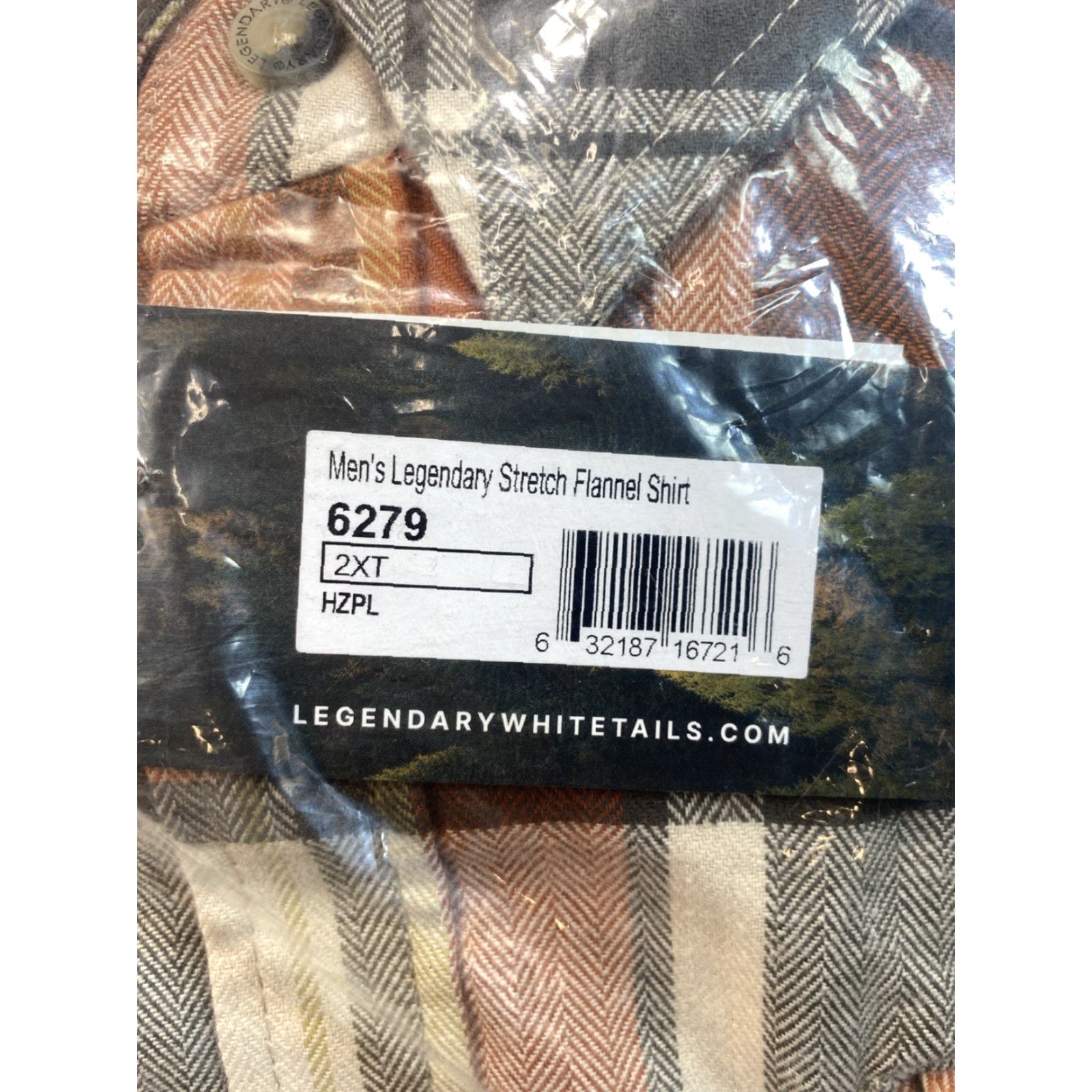 Vintage Legendary Whitetails Buck Camp Flannel Shirt Mens 2XLT Horizon Plaid NEW Size US XXL / EU 58 / 5 - 3 Thumbnail