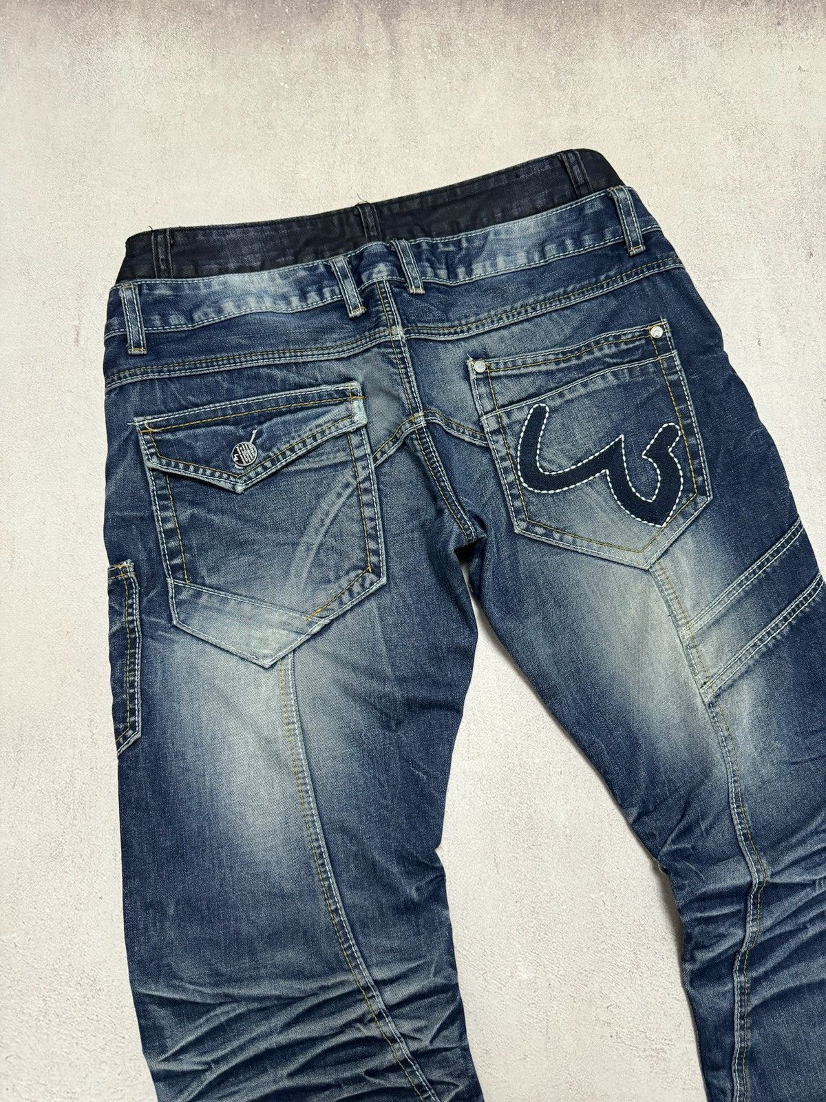 If Six Was Nine × Japanese Brand Vintage Okishama Samoki Jeans Japanese Denim Pants Opium Y2K Size US 32 / EU 48 - 10 Thumbnail