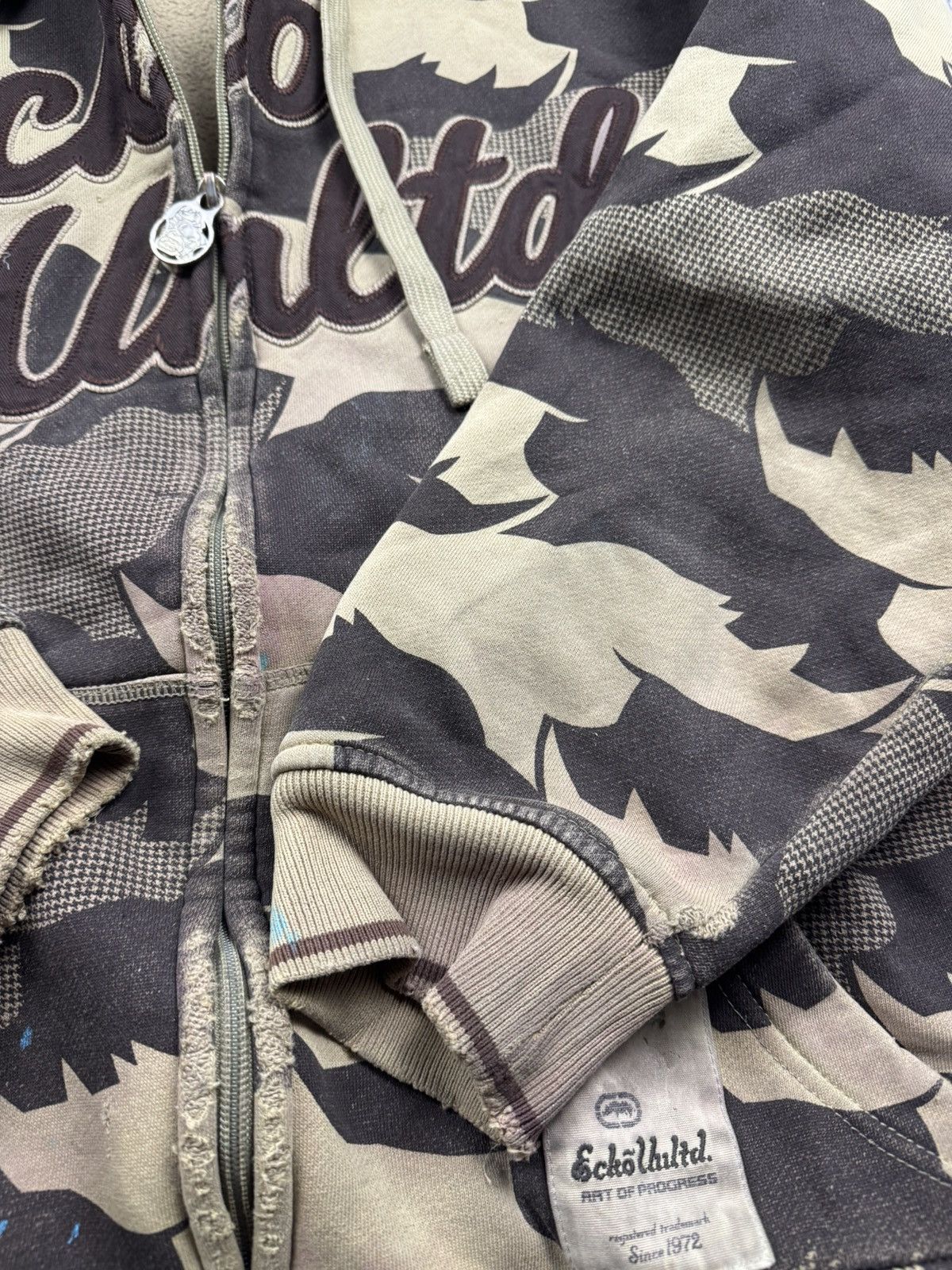 Ecko Unltd. Crazy Vintage Ecko Unltd Y2K Zip Hoodie Y2K Style Japan Size US L / EU 52-54 / 3 - 11 Thumbnail