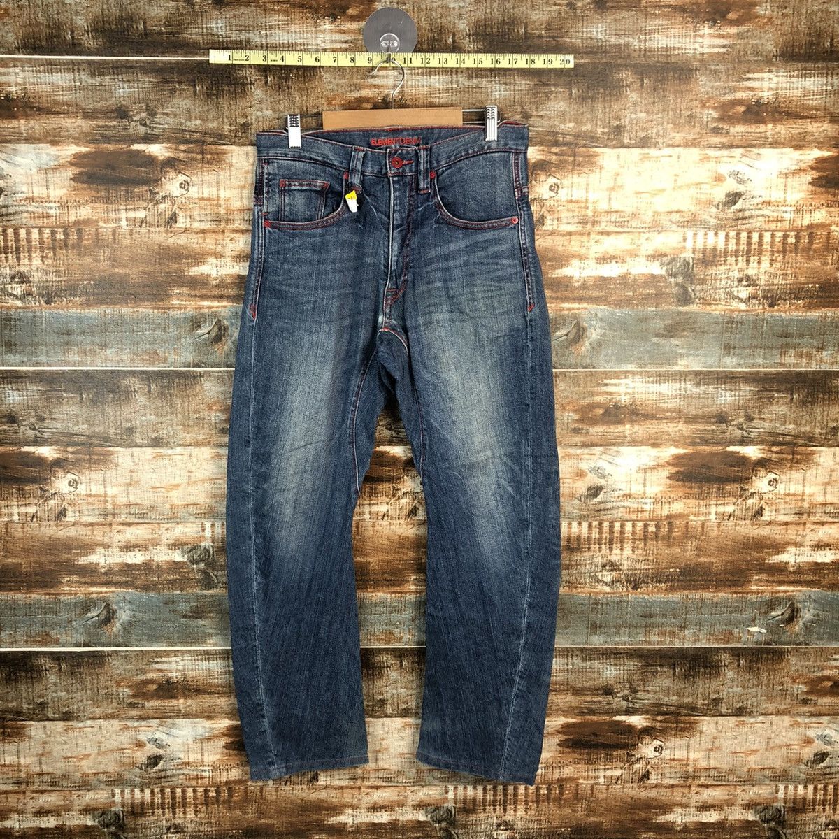 Element × Vintage DLL Element Blue selvedge Denim Pants #C122 Size US 30 / EU 46 - 1 Thumbnail