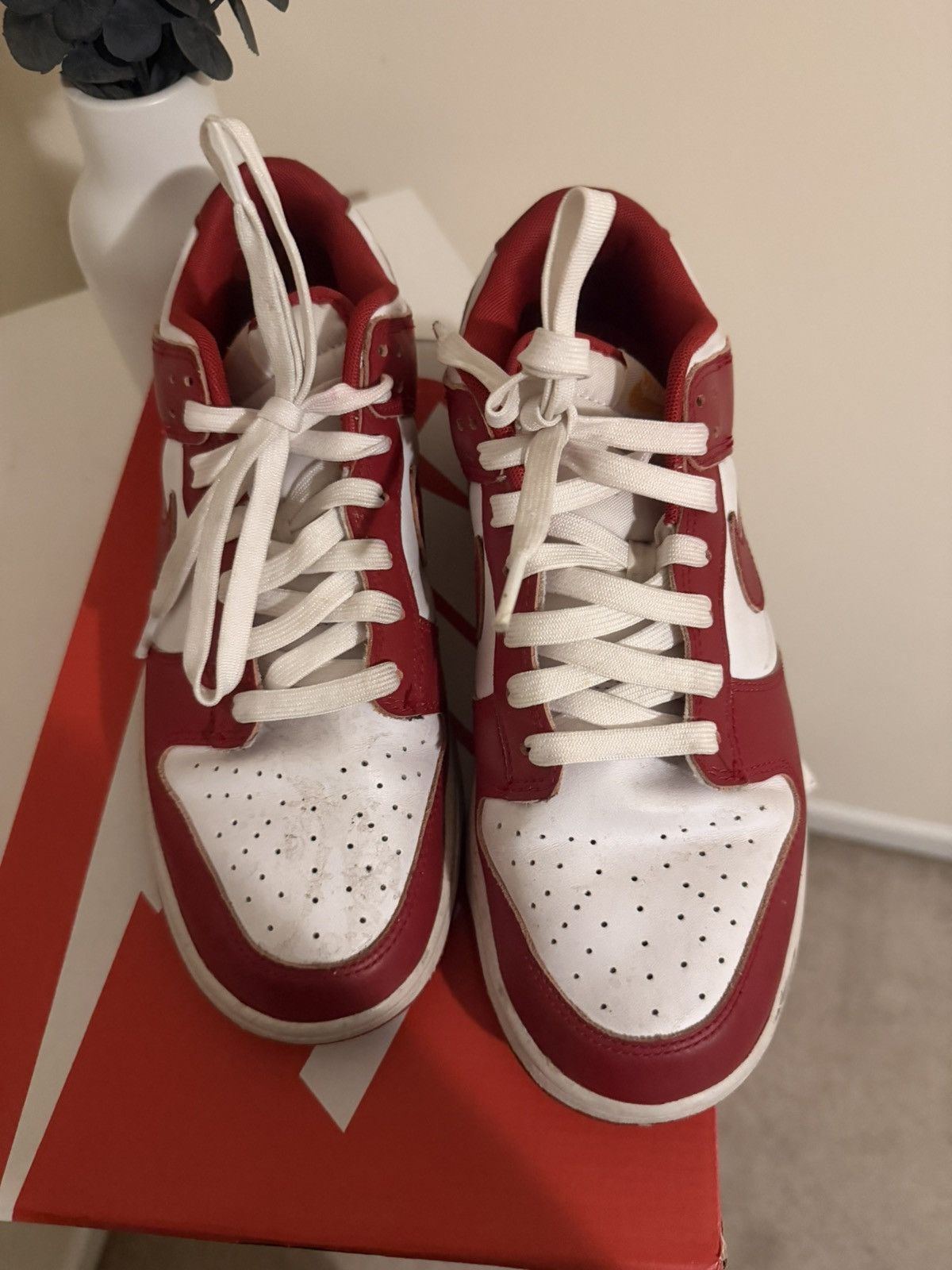 Nike Nike Dunk USC Red and Yellow Sneakers Size US 10 / EU 43 - 4 Thumbnail