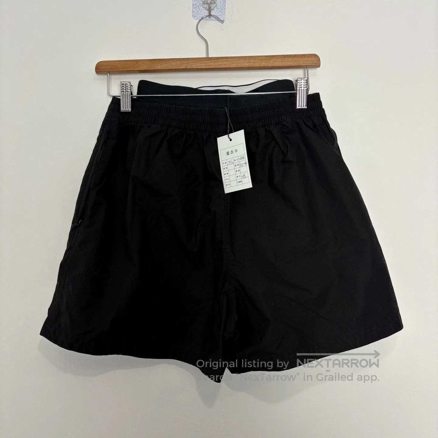 Balenciaga Balenciaga Black Nylon Double Waist Shorts. Size US 26 / EU 42 - 1 Thumbnail
