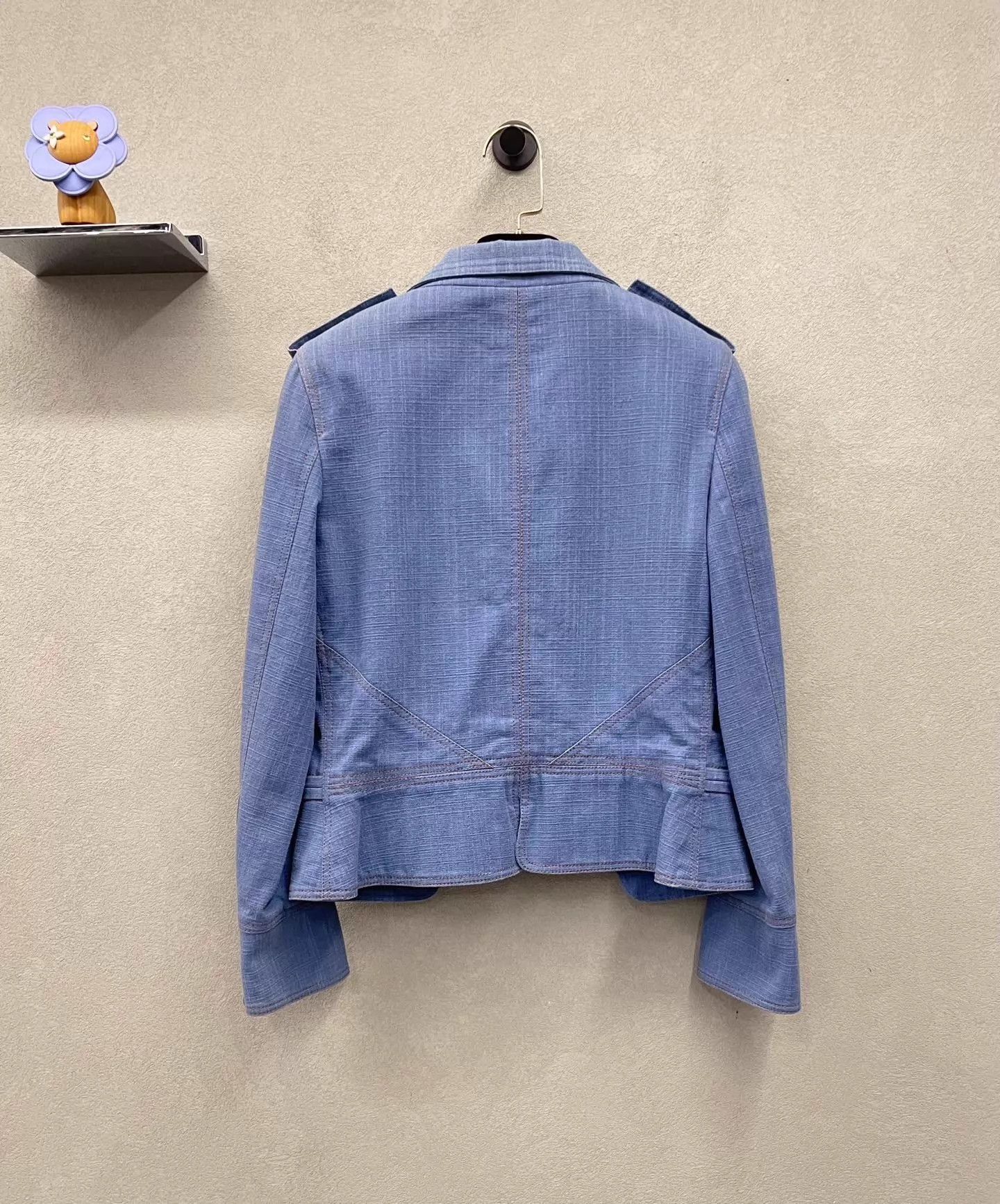 Chanel Chanel Mist Blue epaulet double-breasted blazer size 36 Size XS / US 0-2 / IT 36-38 - 2 Thumbnail