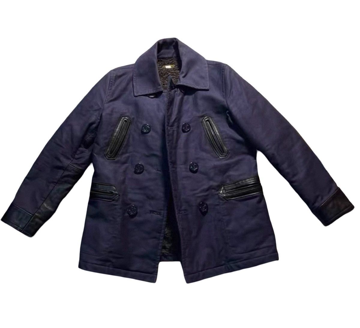 Jelado JELADO Grograin x Horse Leather P-Coat (Jackass Coat) Size US M / EU 48-50 / 2 - 3 Thumbnail