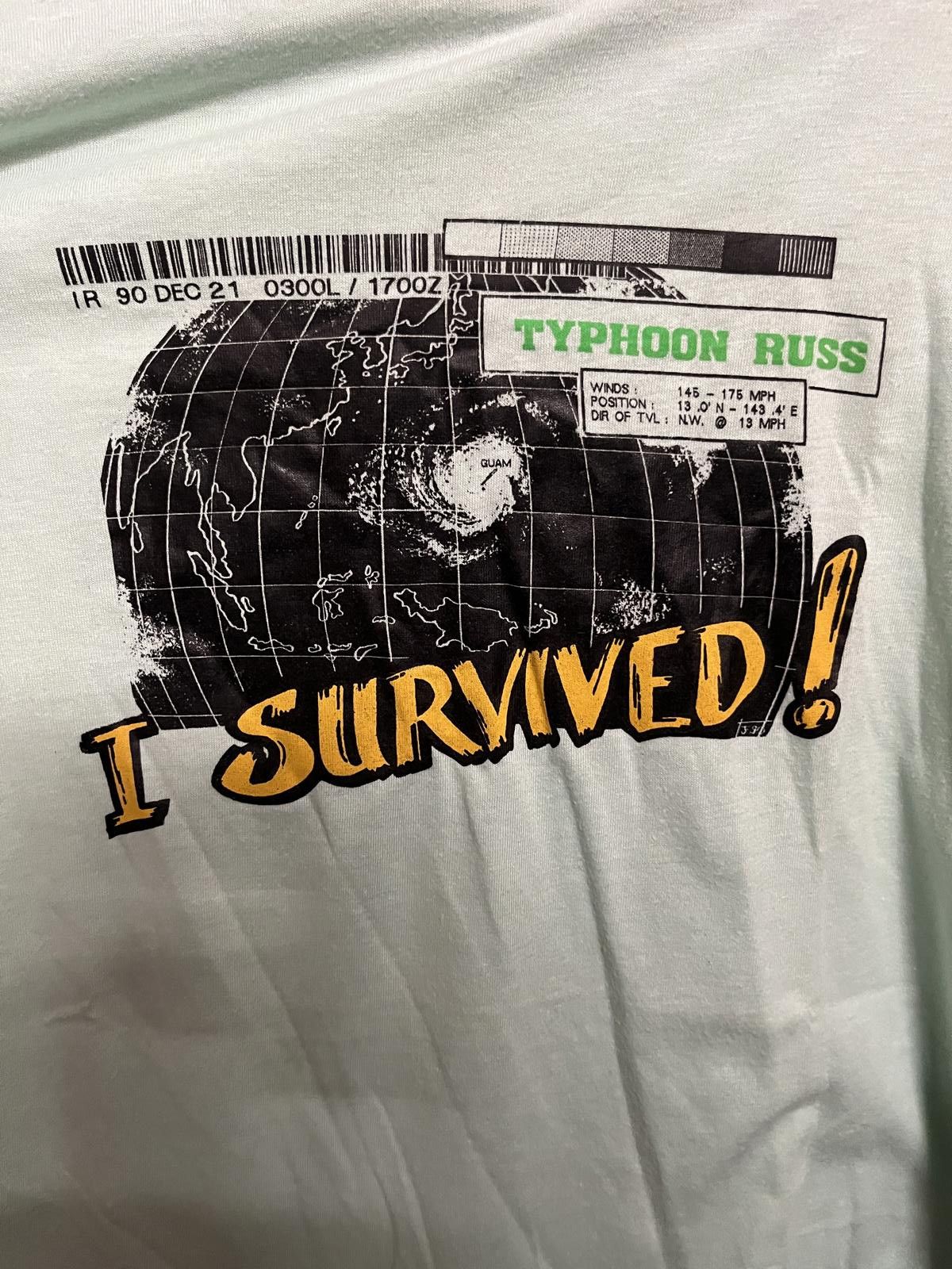 Designer Vintage Shirt I Survived Typhoon Russ - Guam - XXL Size US XXL / EU 58 / 5 - 3 Thumbnail