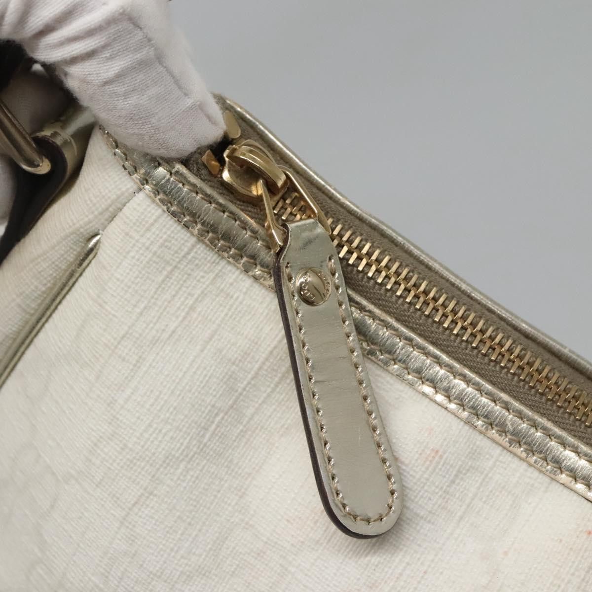 Gucci GUCCI GG Supreme Hand Bag Pvc White Gold Size ONE SIZE - 15 Thumbnail