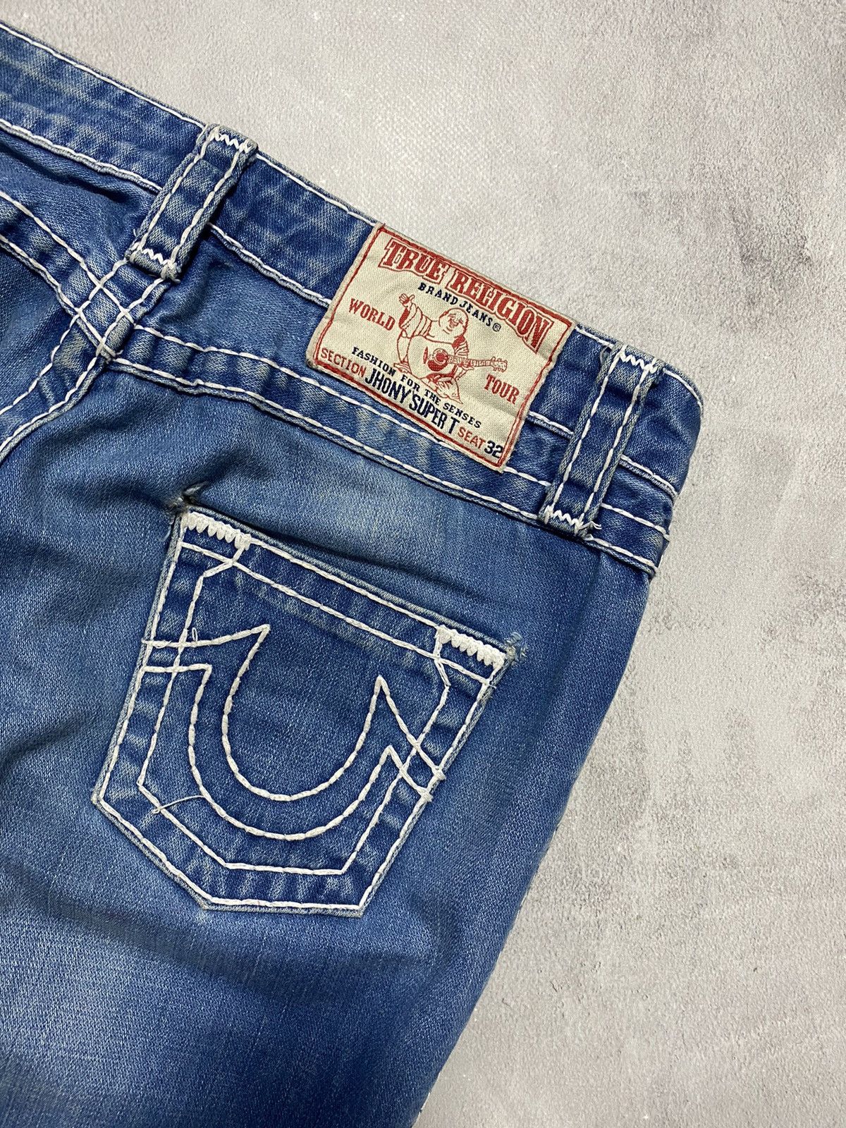 True Religion × Vintage Vintage Jeans Pants True Religion Jhony Super T SLIM-FIT /32 Size US 32 / EU 48 - 11 Thumbnail