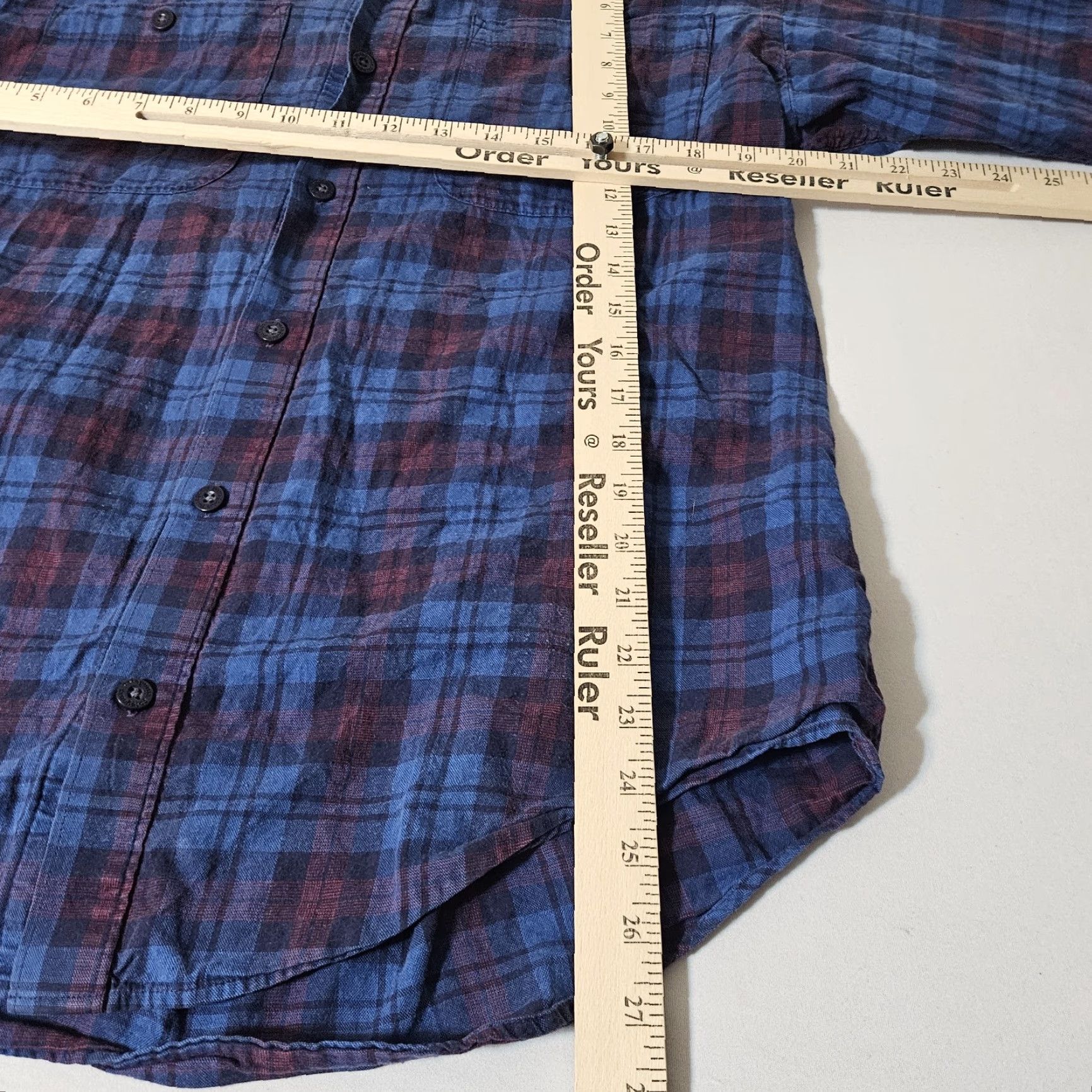 Patagonia Patagonia Button Shirt Long Sleeve Plaid M Organic Cotton Men's Blue Chambray Button-Up Casual Shirt Size US M / EU 48-50 / 2 - 4 Thumbnail