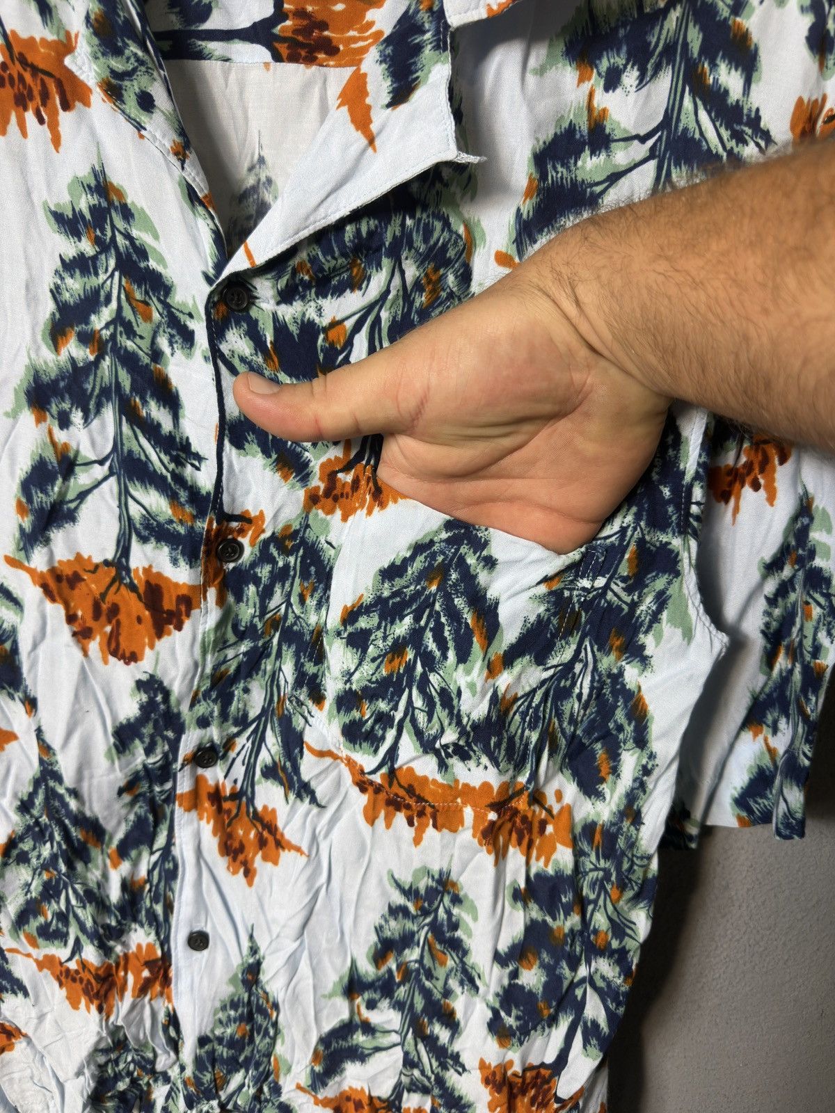 Acne Studios Acne Studios Simon Pine Camp Collar Vacation Shirt Size US M / EU 48-50 / 2 - 3 Thumbnail