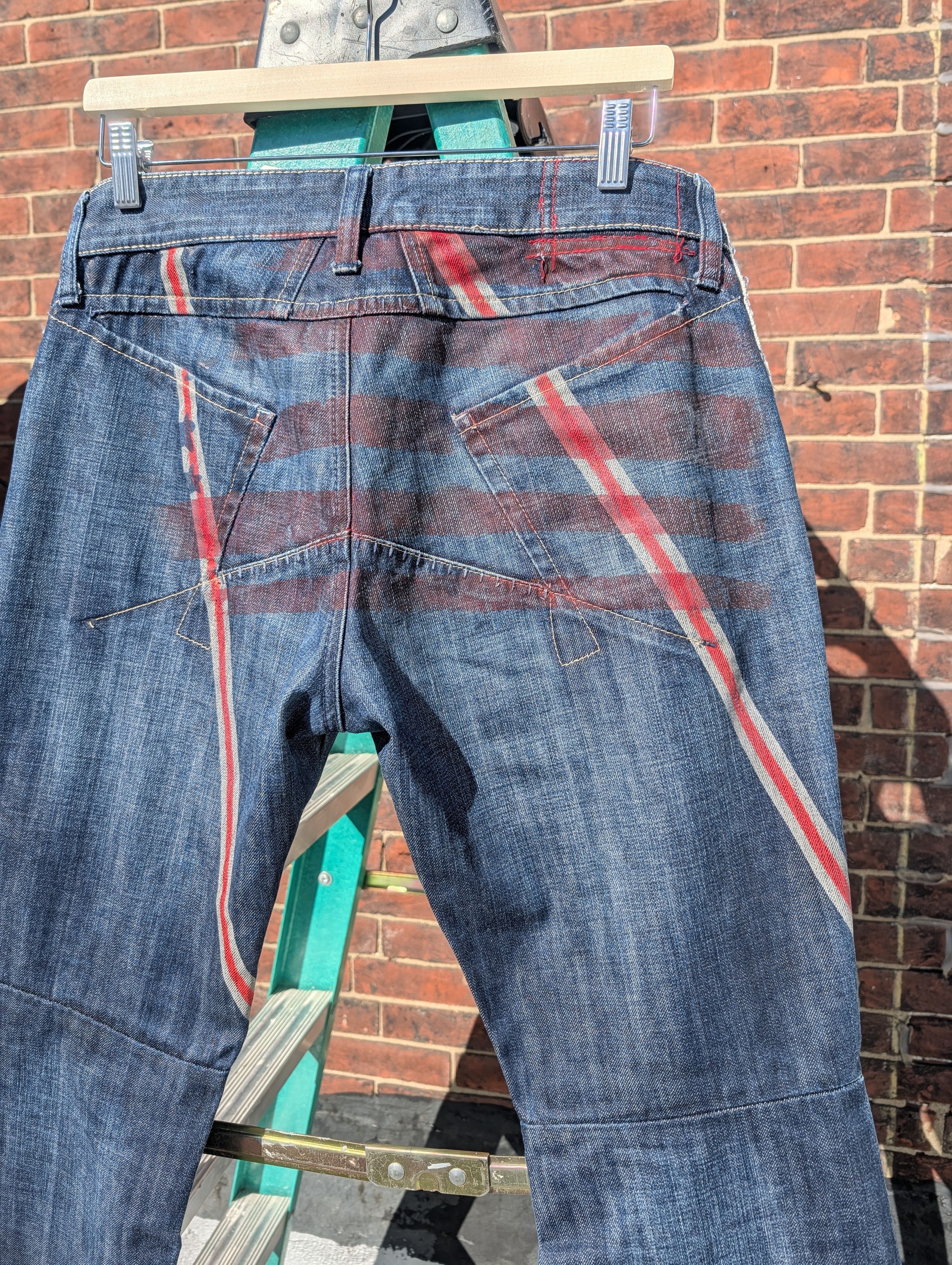 Marithe + Francois Girbaud MF+G American Flag Jeans Size US 34 / EU 50 - 3 Thumbnail