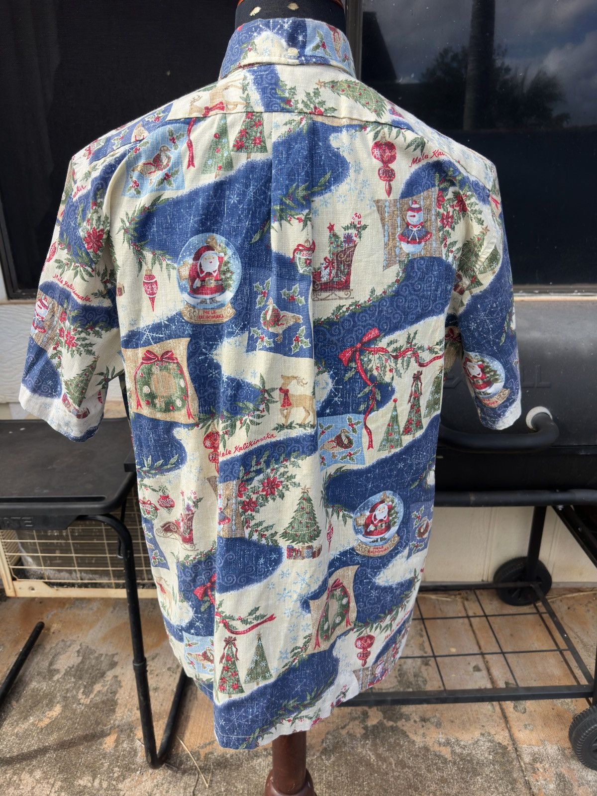 Reyn Spooner PreOwned Reyn Spooner Hawaiian Print Mele Kalikimaka Men's L Size US L / EU 52-54 / 3 - 2 Thumbnail