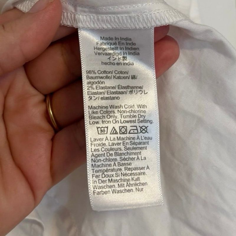 J.Crew J.Crew Sleeveless Cotton Poplin Shirt In White Size Medium Size M / US 6-8 / IT 42-44 - 6 Thumbnail
