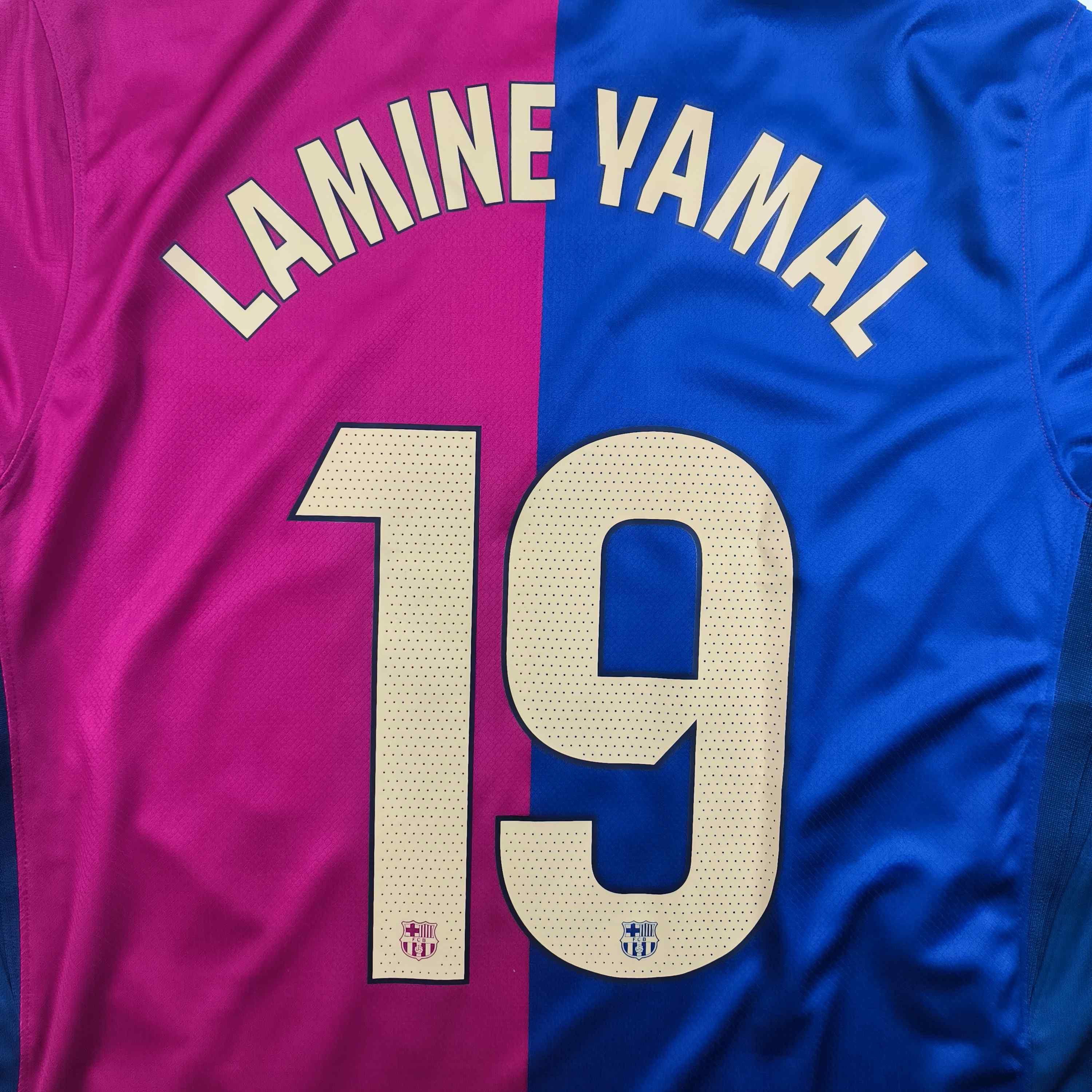 Nike FC Barcelona 24-25 Nike home Lamine Yamal football jersey L Size US L / EU 52-54 / 3 - 7 Thumbnail