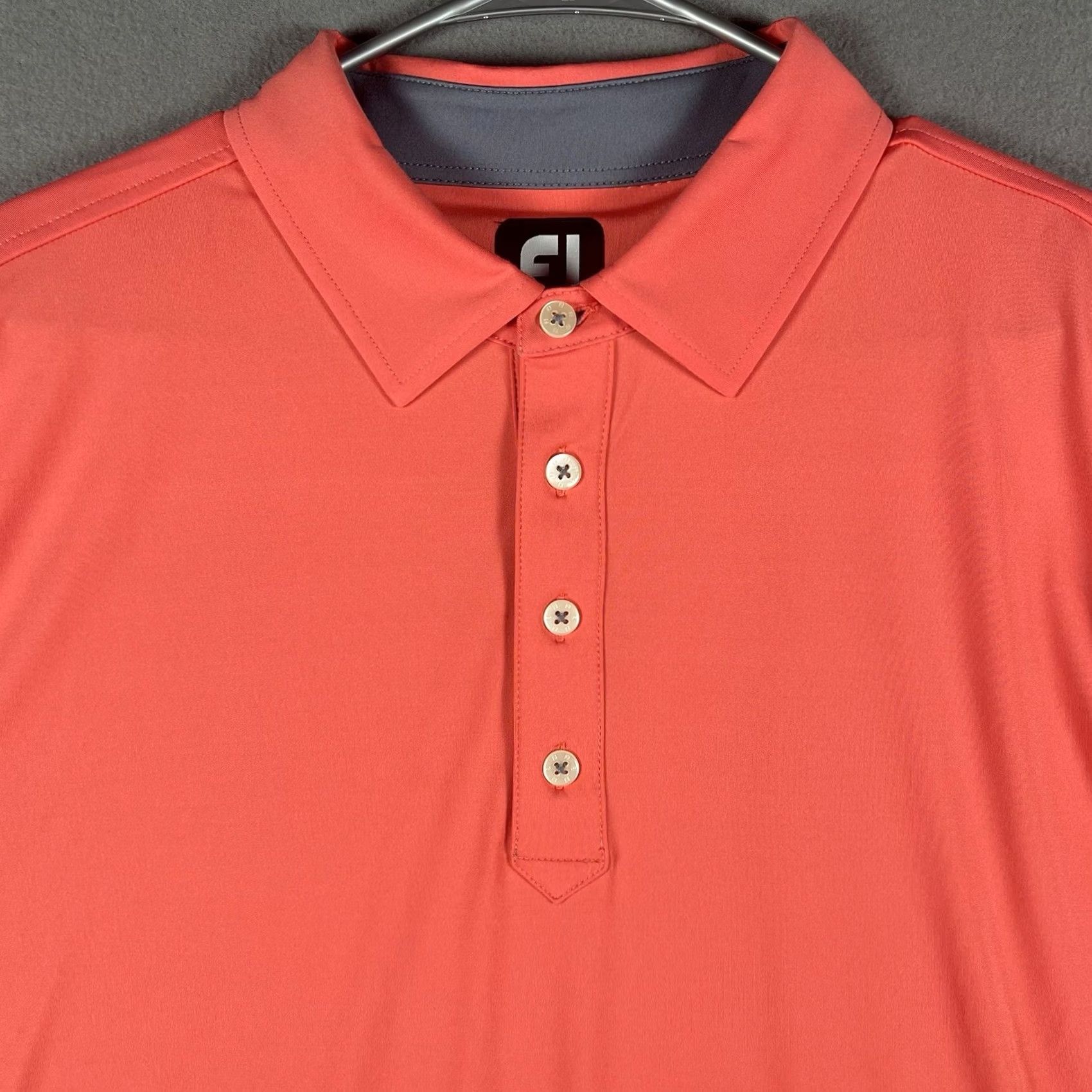 Footjoy FootJoy Polo Shirt Men's XL Pink Embroidered Logo Tennessee National Golf Course Geometric Short Sleeve Collared Pullover Activewear Sports Shirt Size US XL / EU 56 / 4 - 2 Thumbnail