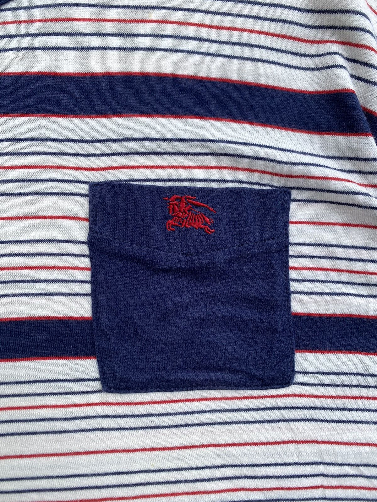 Burberry Rare Vintage Burberry Stripes Tshirt Size US M / EU 48-50 / 2 - 8 Thumbnail