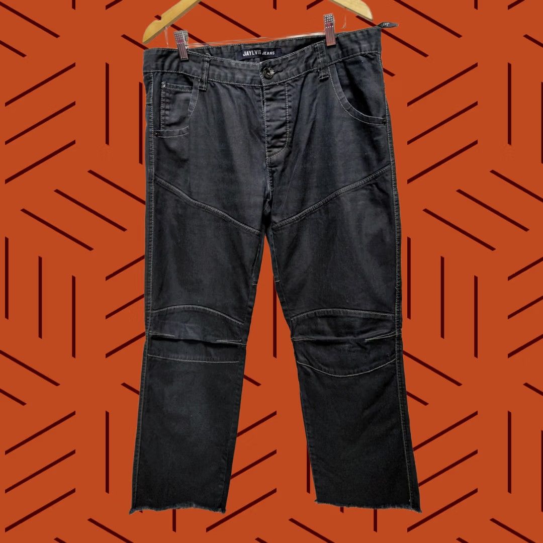 Vintage Jaylvis Jeans Black Cotton Pants Solid Denim Size 36 Mens Size US 36 / EU 52 - 1 Thumbnail