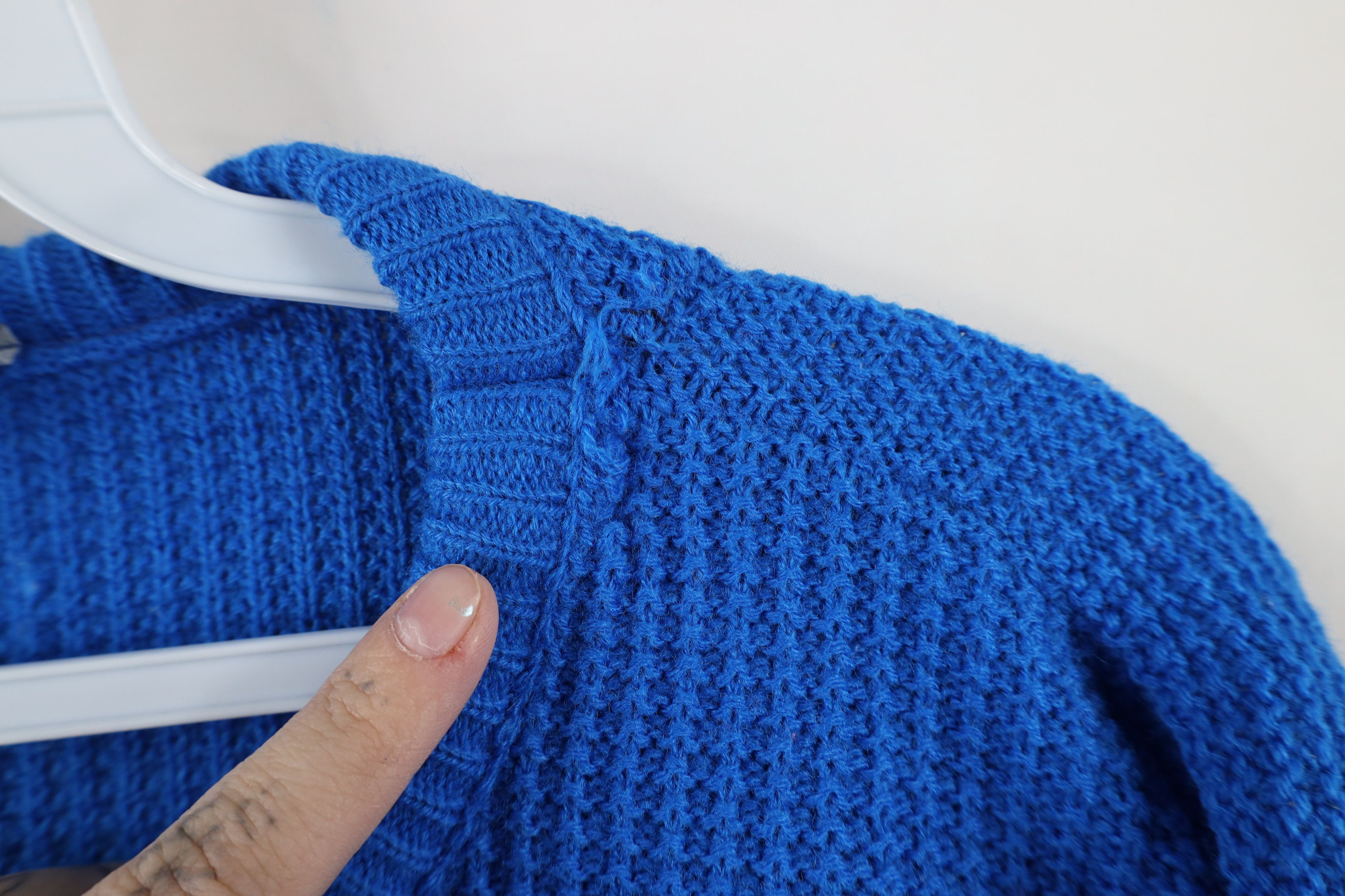 Vintage Vintage 90s Streetwear Thermal Waffle Knit Sweater USA Size M / US 6-8 / IT 42-44 - 6 Thumbnail