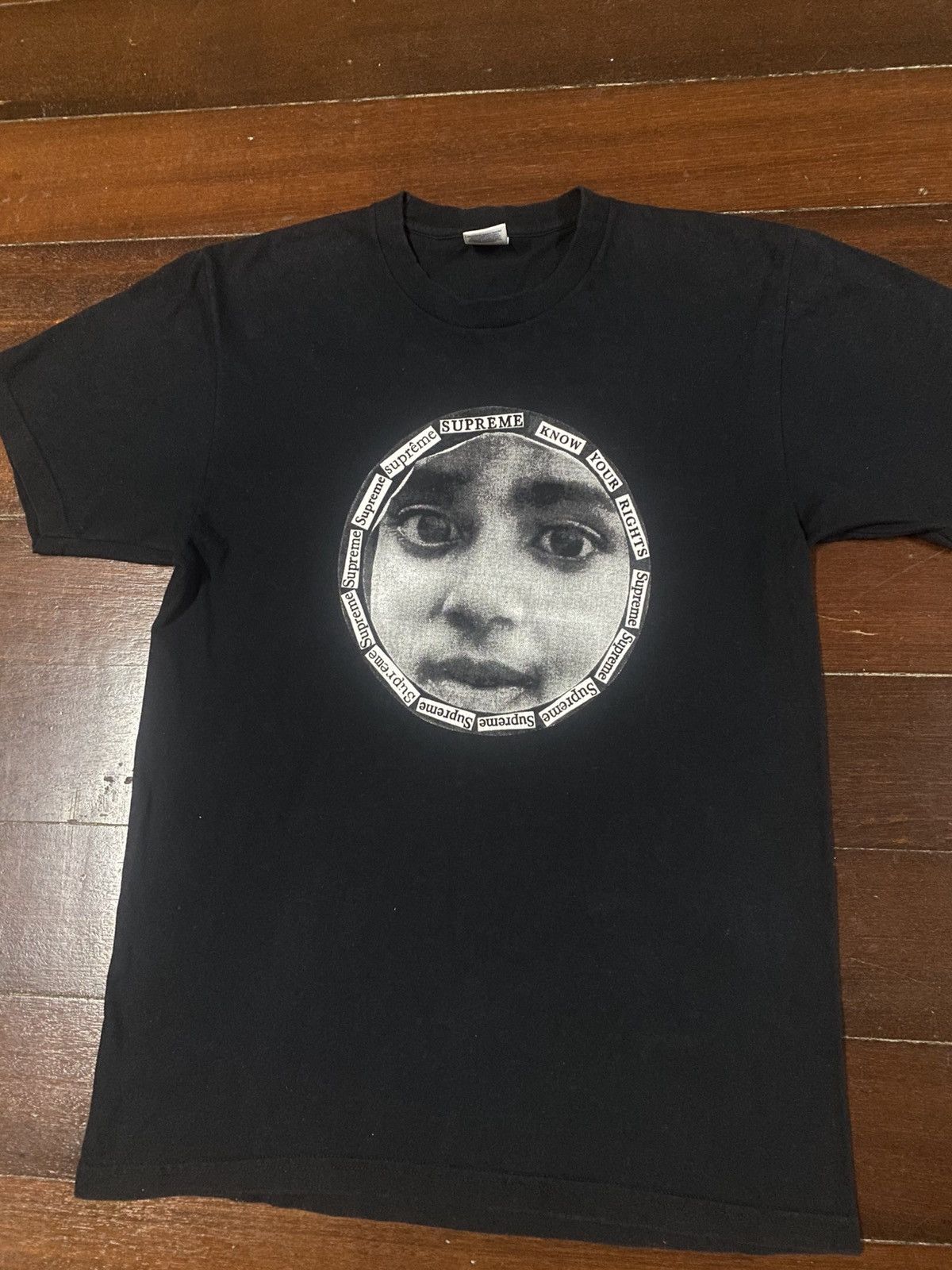 Supreme Supreme Know Your Rights Large Black Tee SS17 2017 Size US M / EU 48-50 / 2 - 3 Thumbnail