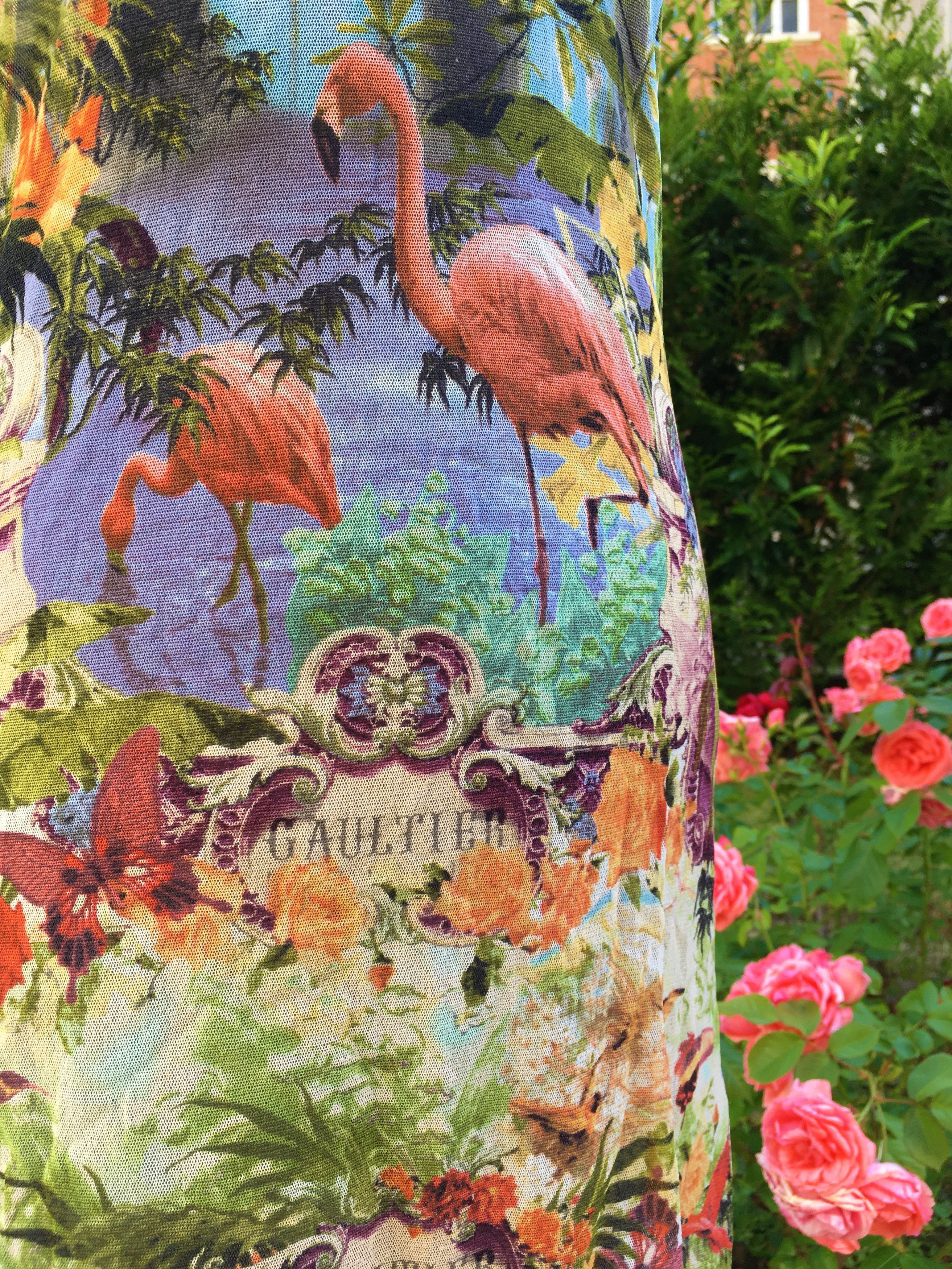 Jean Paul Gaultier Jean Paul Gaultier Tropical Butterfly Mesh Bella Hadid Dress Size M / US 6-8 / IT 42-44 - 11 Thumbnail