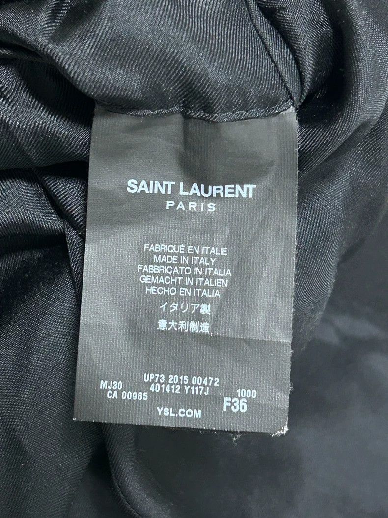 Saint Laurent Paris Saint Laurent Velvet Collar Wool Coat-2505 Size US M / EU 48-50 / 2 - 7 Thumbnail