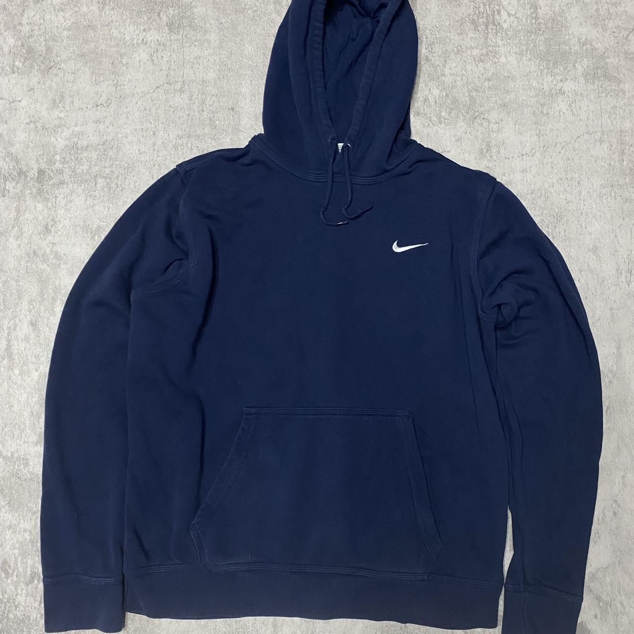 Nike Navy Nike hoodie with white embroidered logo #streetwear Size US L / EU 52-54 / 3 - 1 Thumbnail