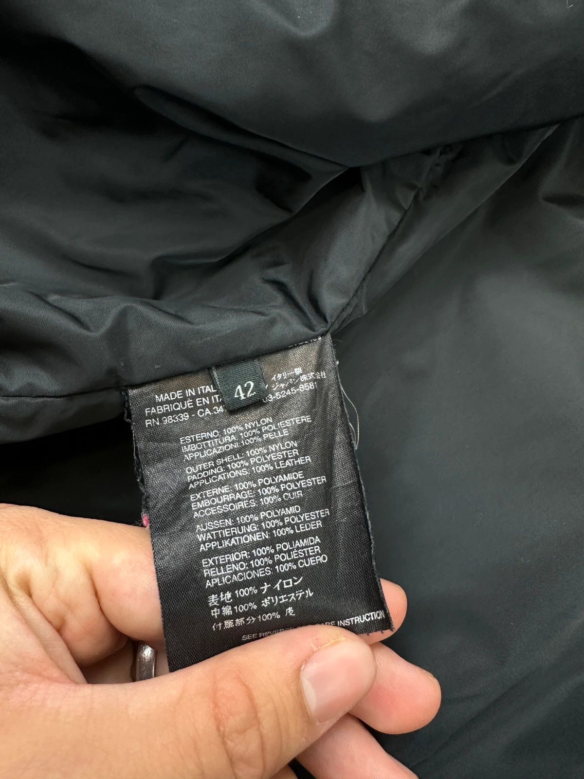 Prada Prada Milano Black Nylon & Leather Cargo Pockets Long Jacket Size M / US 6-8 / IT 42-44 - 10 Thumbnail