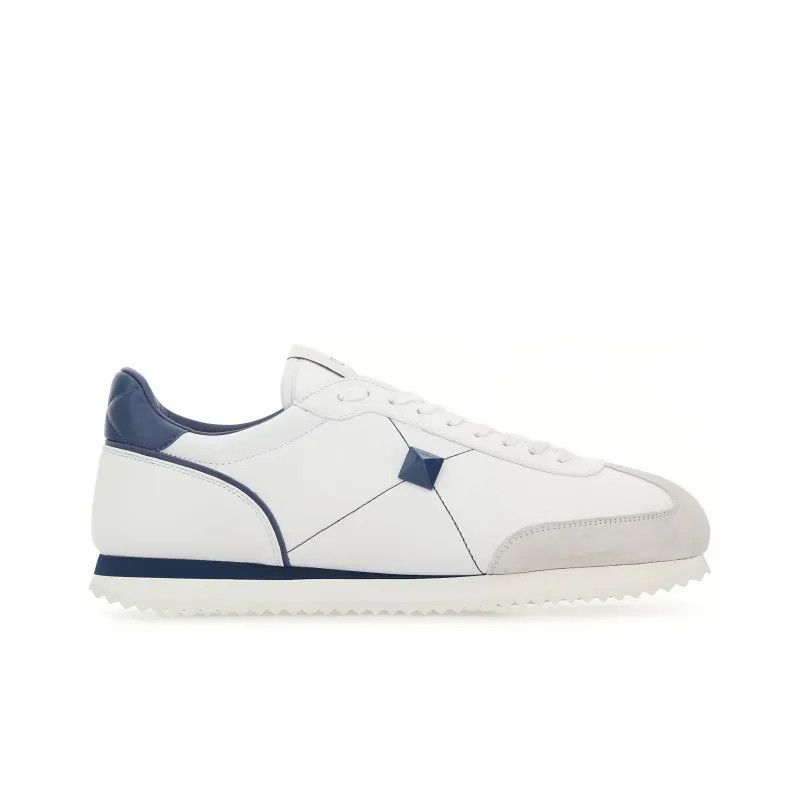 Valentino o1y0525 Low-Top Sneakers in White/Midnight Blue Size US 7 / EU 40 - 2 Thumbnail