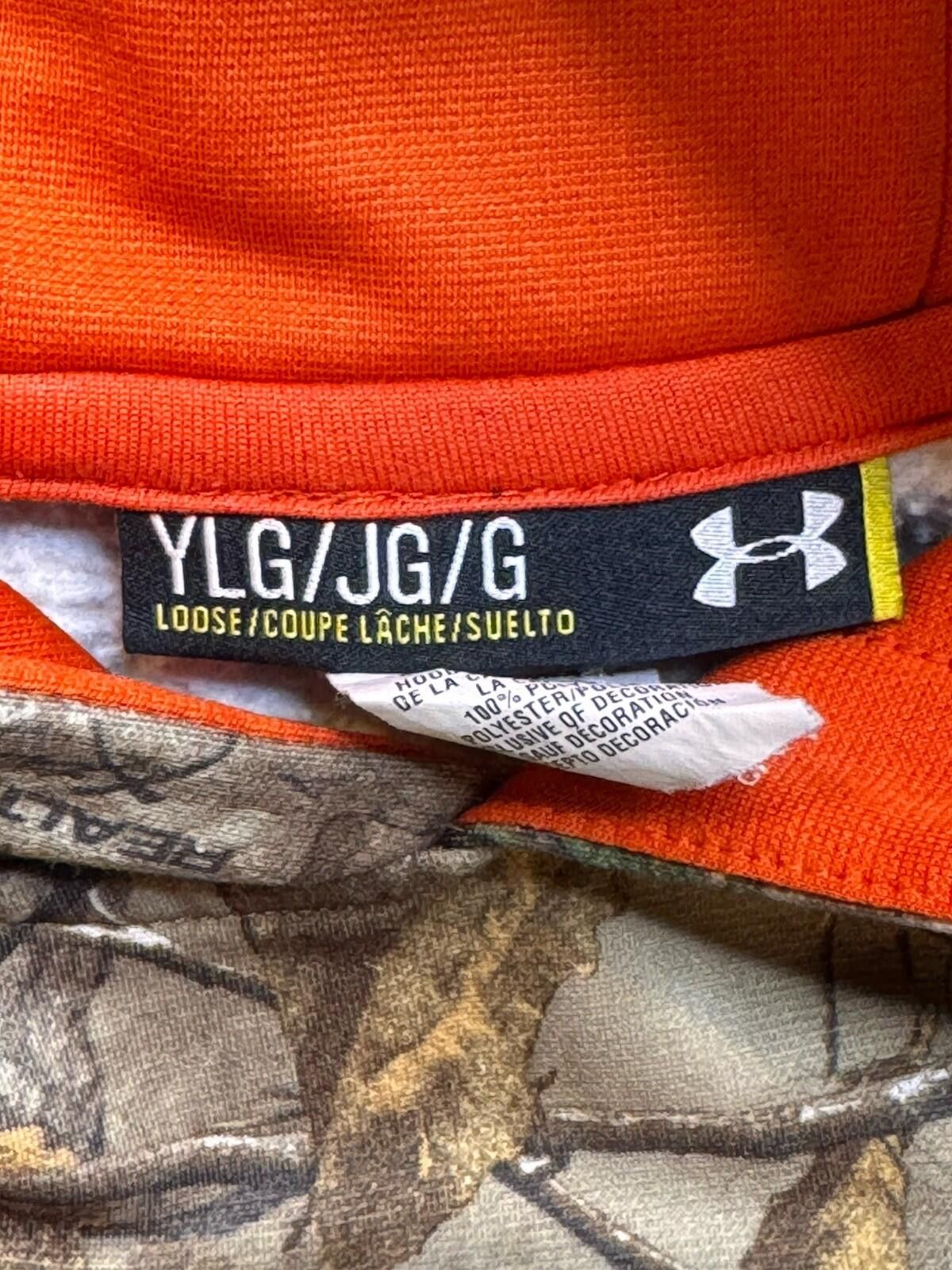 Under Armour Under Armour Hoodie YLG Camo Realtree Orange Logo 770 Size ONE SIZE - 5 Thumbnail