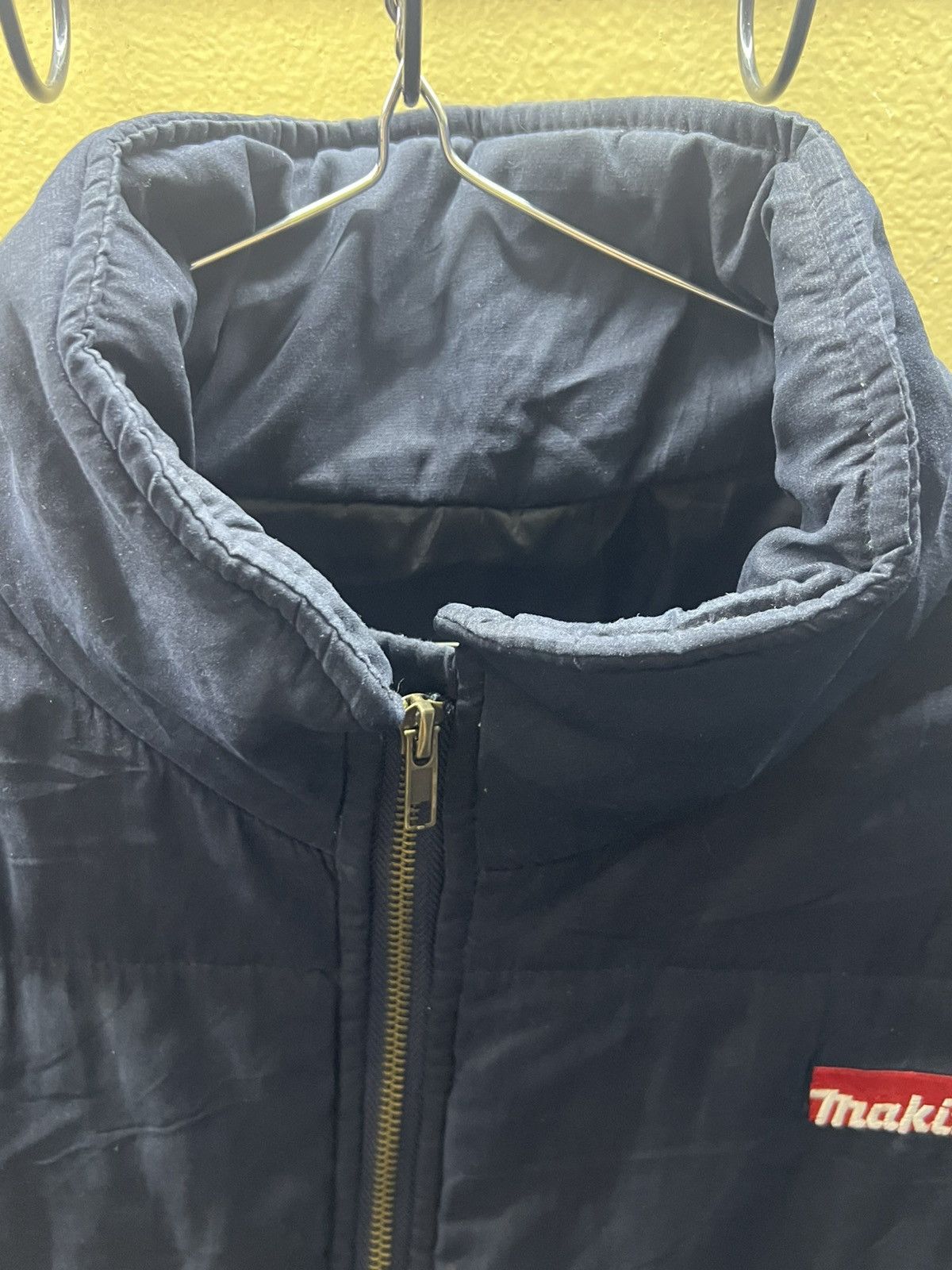 Japanese Brand Makita vintage puffer vest zipper blue black Size US XXL / EU 58 / 5 - 3 Thumbnail