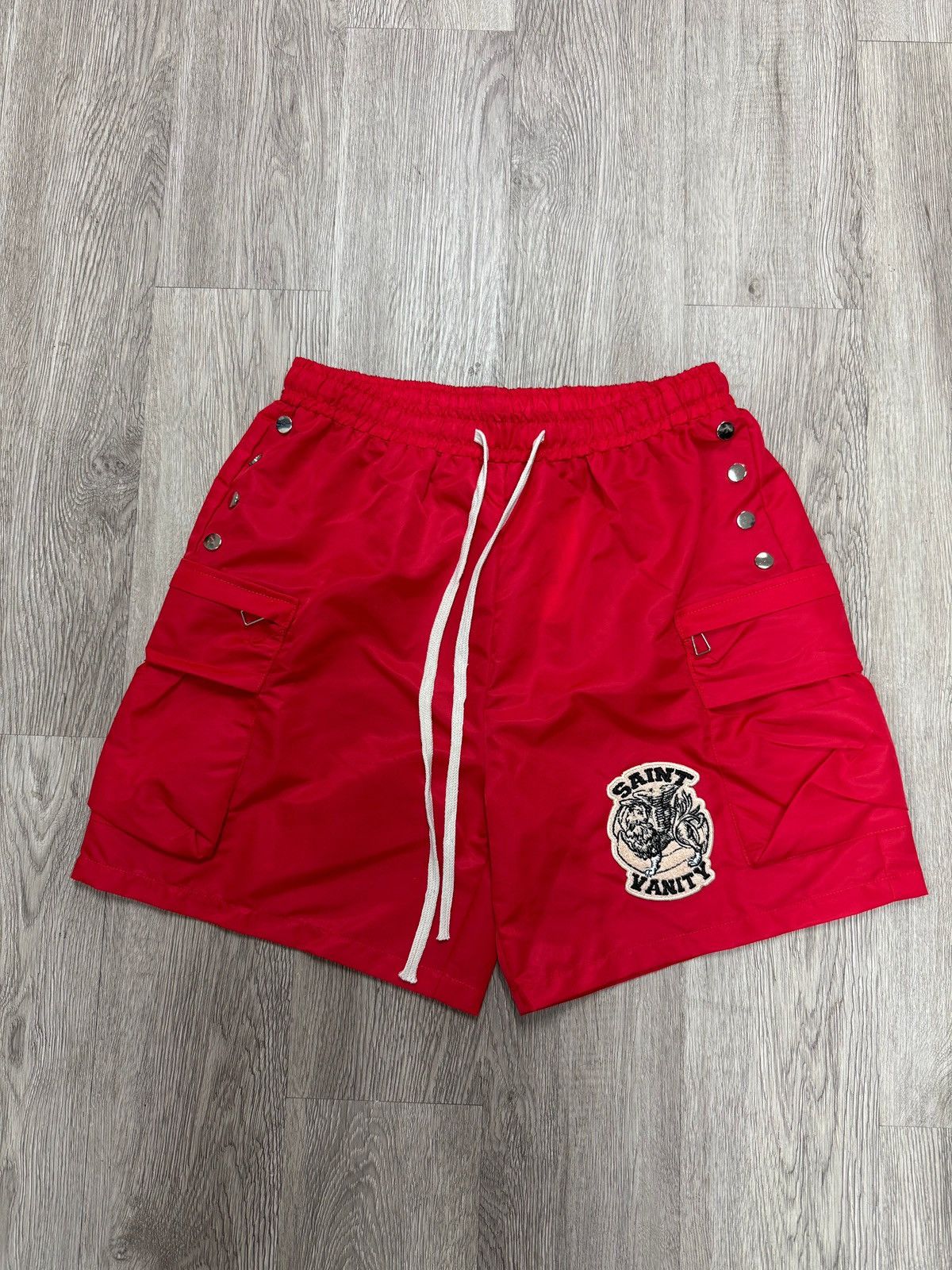 Saint Vanity Saint vanity nylon cargo red set Shorts + jacket Size US XL / EU 56 / 4 - 3 Thumbnail