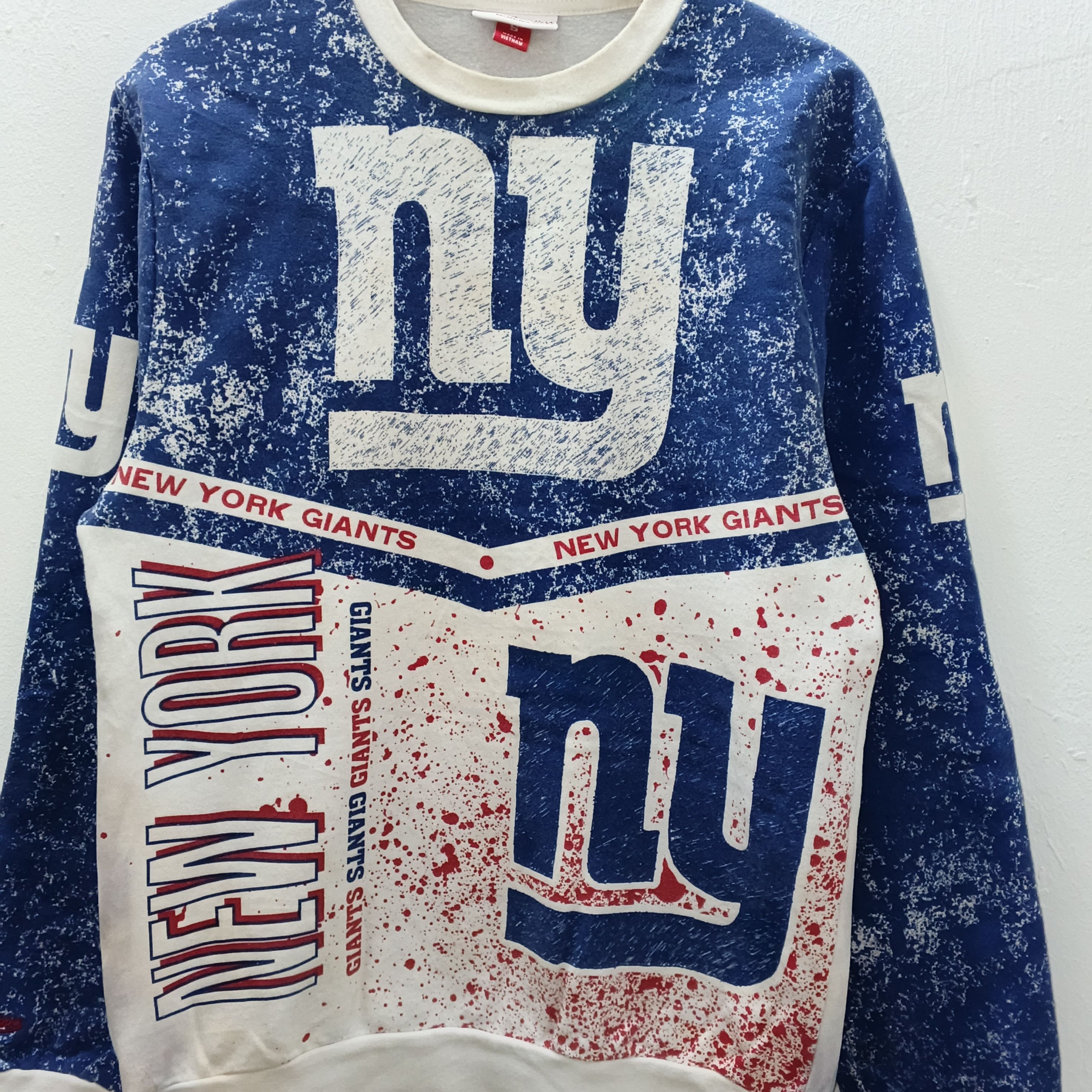 Mitchell & Ness Vintage AOP NFL Throwback Giants New York Crewneck Size S Size US S / EU 44-46 / 1 - 3 Thumbnail
