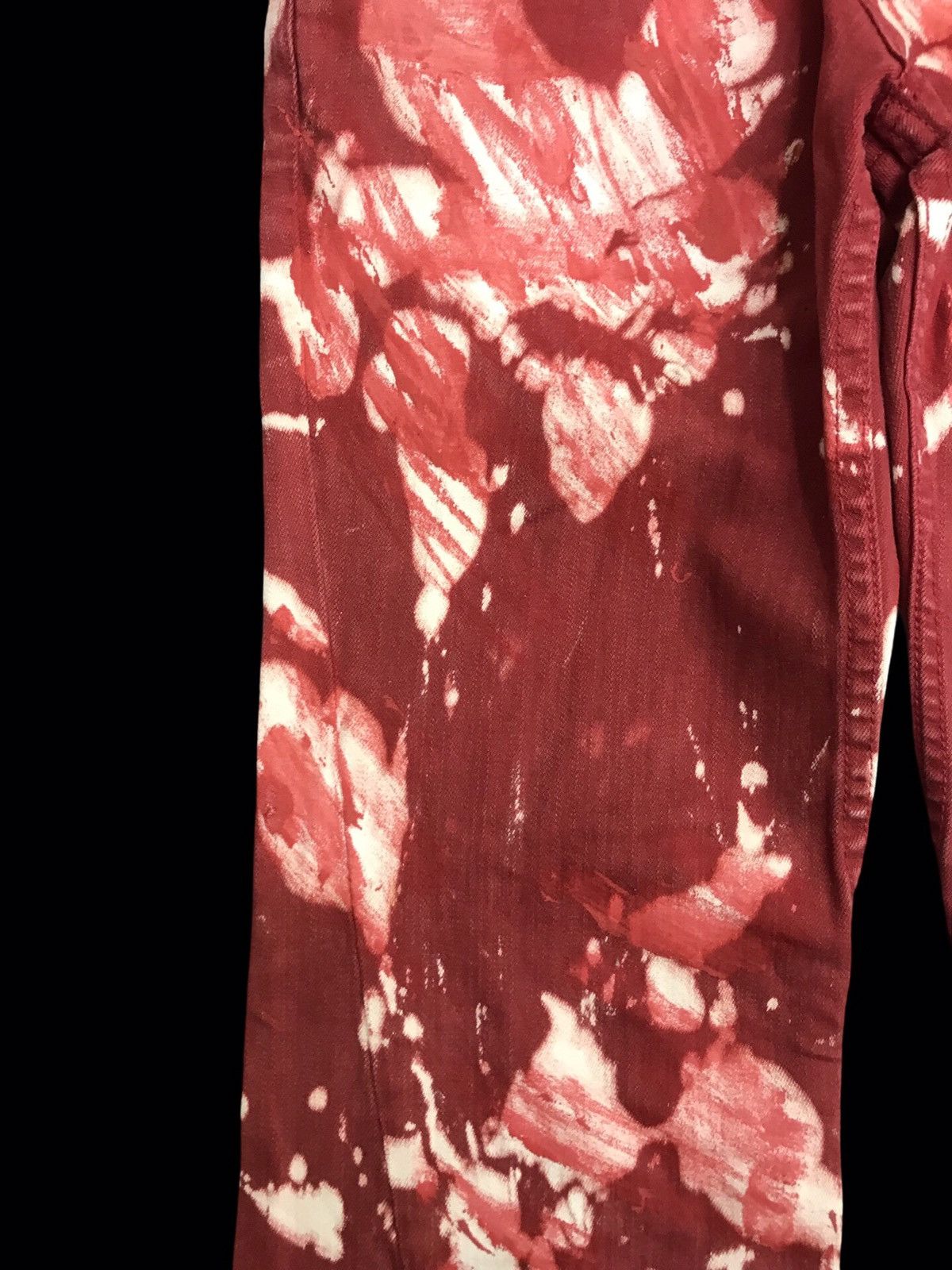 Tornado Mart 💥ARCHIVAL FLARE💥TORNADO MART ROSE EMBROIDERY DENIM F413 Size US 31 - 7 Thumbnail