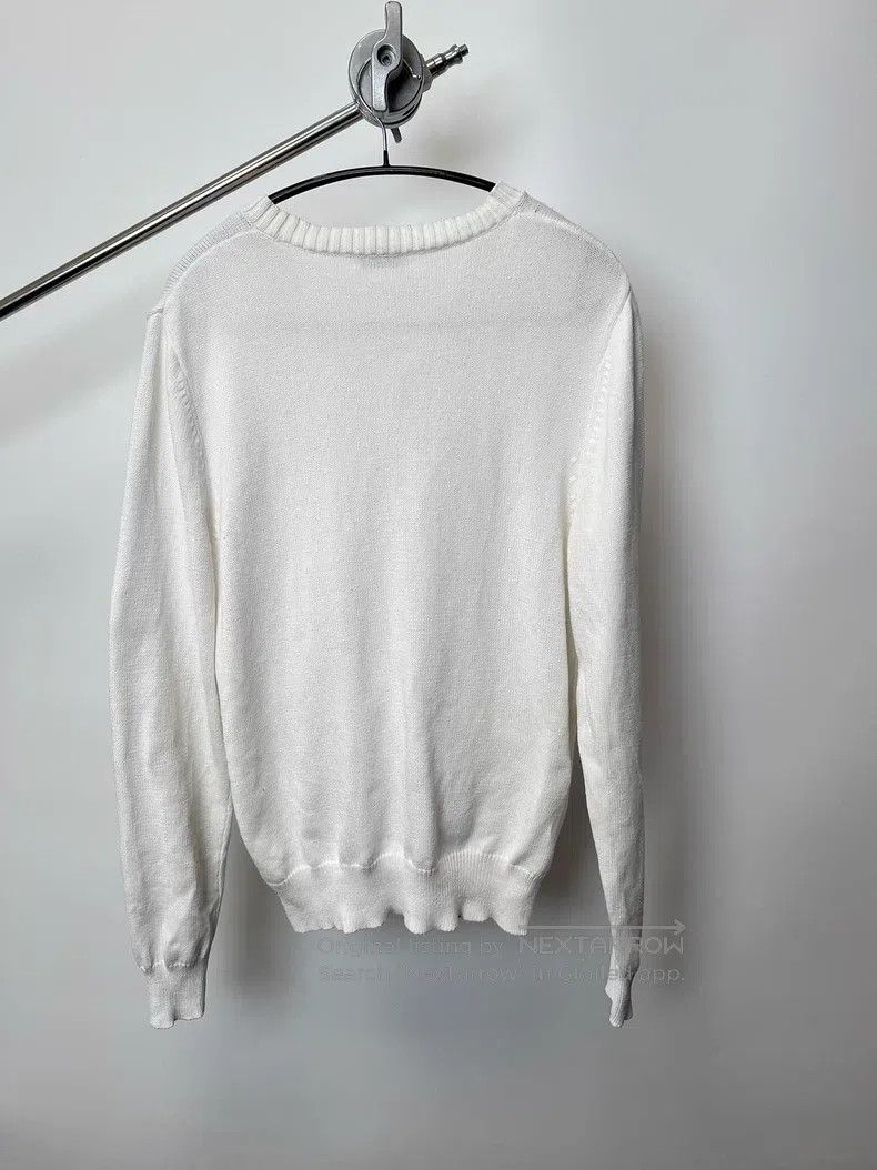 Dries Van Noten DRIES VAN NOTEN White Retro Knit Cardigan Size M / US 6-8 / IT 42-44 - 5 Thumbnail