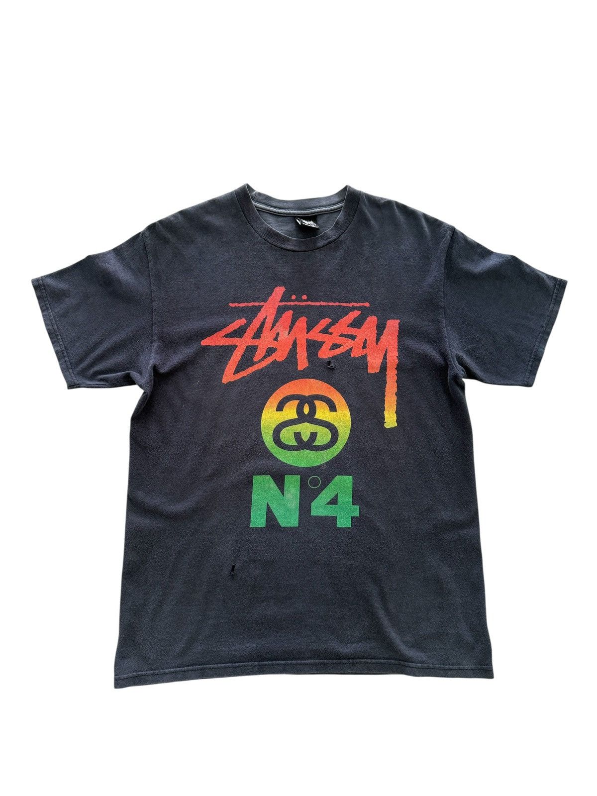 Stussy VINTAGE 90' STUSSY COLOUR RASTA FADDED SHIRT RARE Size US M / EU 48-50 / 2 - 1 Thumbnail