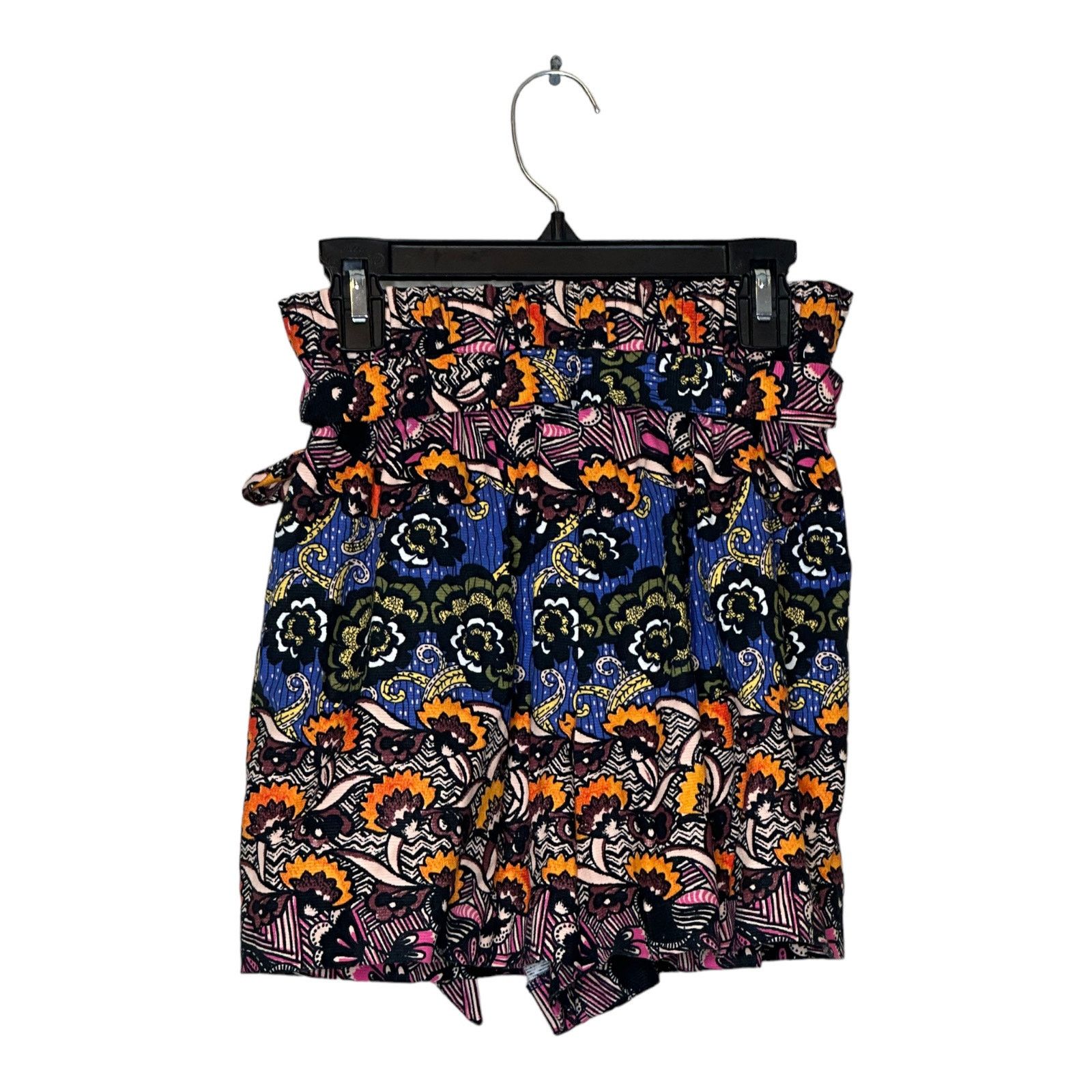 Zara Zara floral print pull on belted shorts size small Size 30" / US 8 / IT 44 - 2 Thumbnail