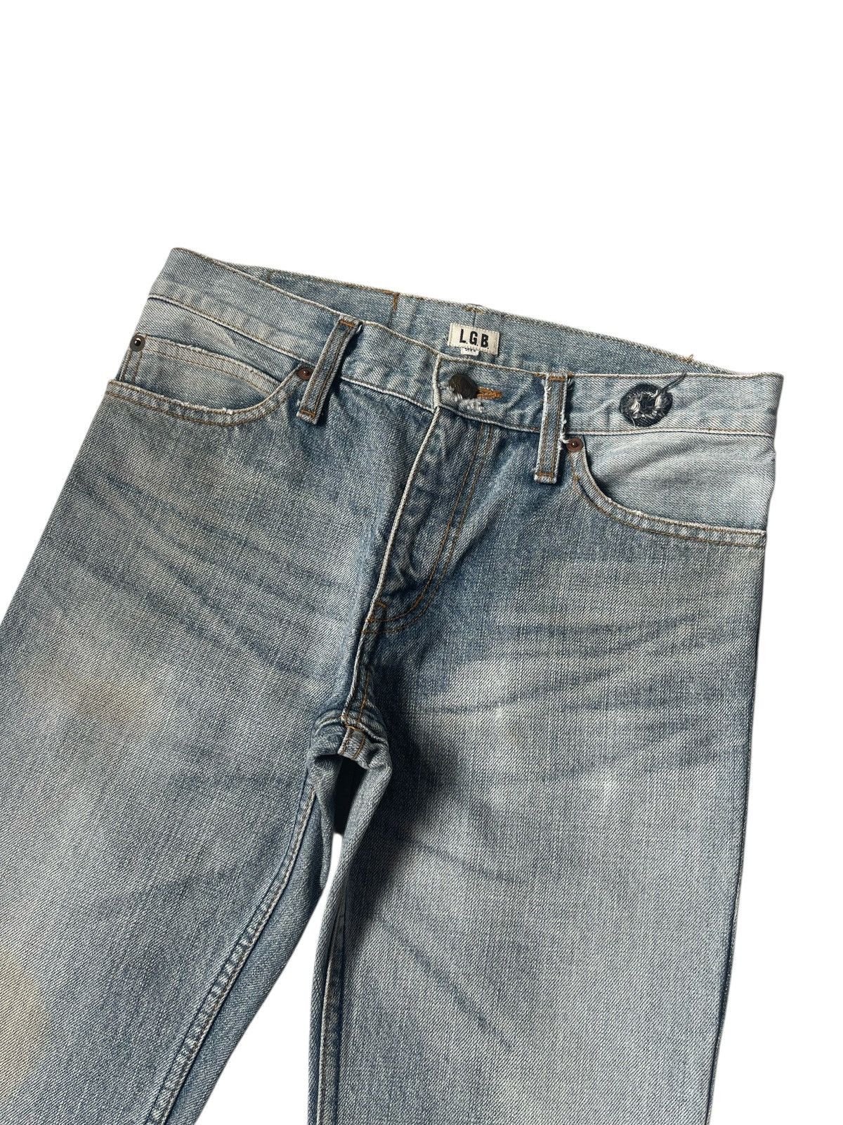Le Grande Bleu (L.G.B.) OG Le Grand Bleu Washed Quarters Jeans Denim Size US 29 - 3 Thumbnail