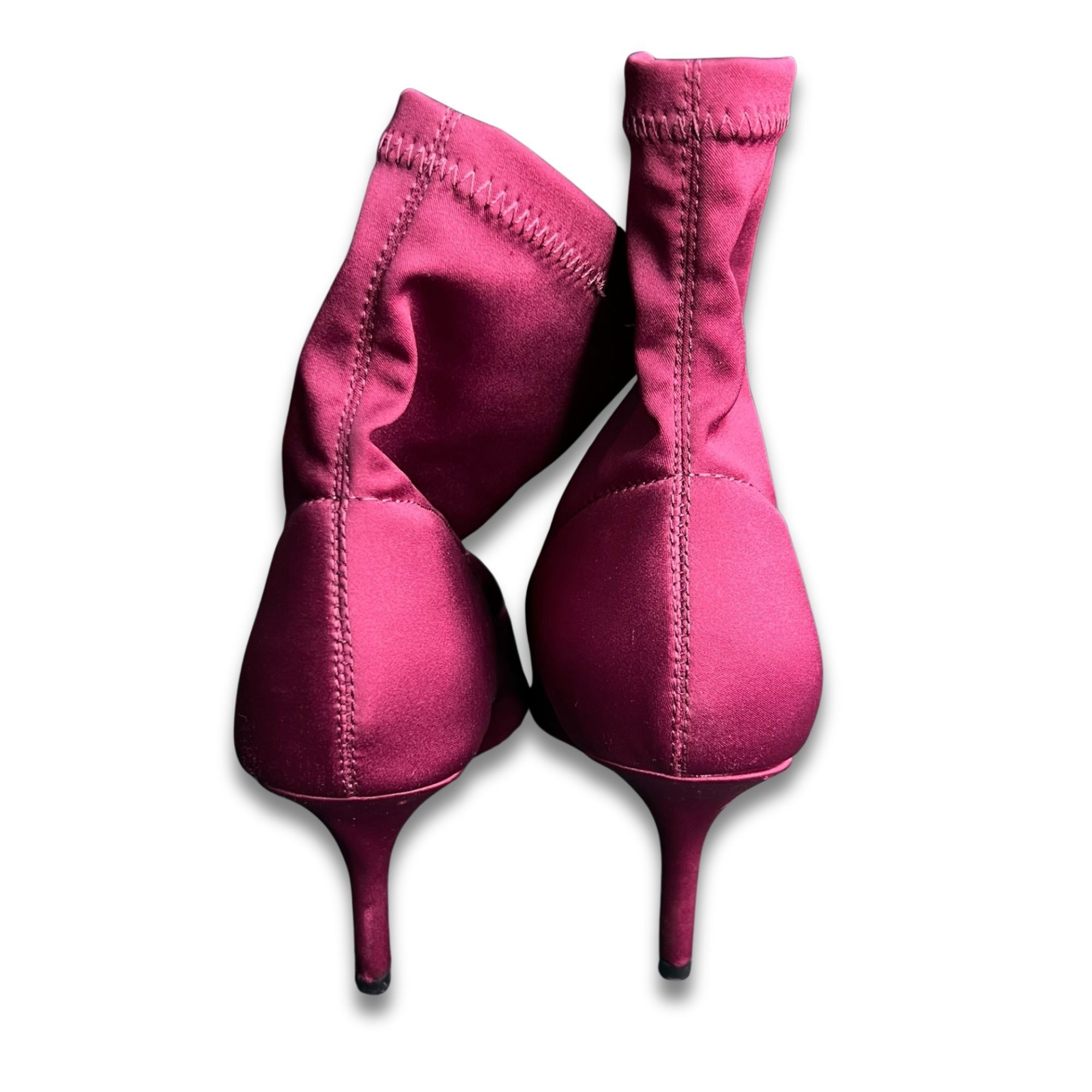 Zara Zara Hot Pink Satin Ankle Boots Size 7.5 Pointed Toe Stilett Size US 7.5 / IT 37.5 - 6 Thumbnail