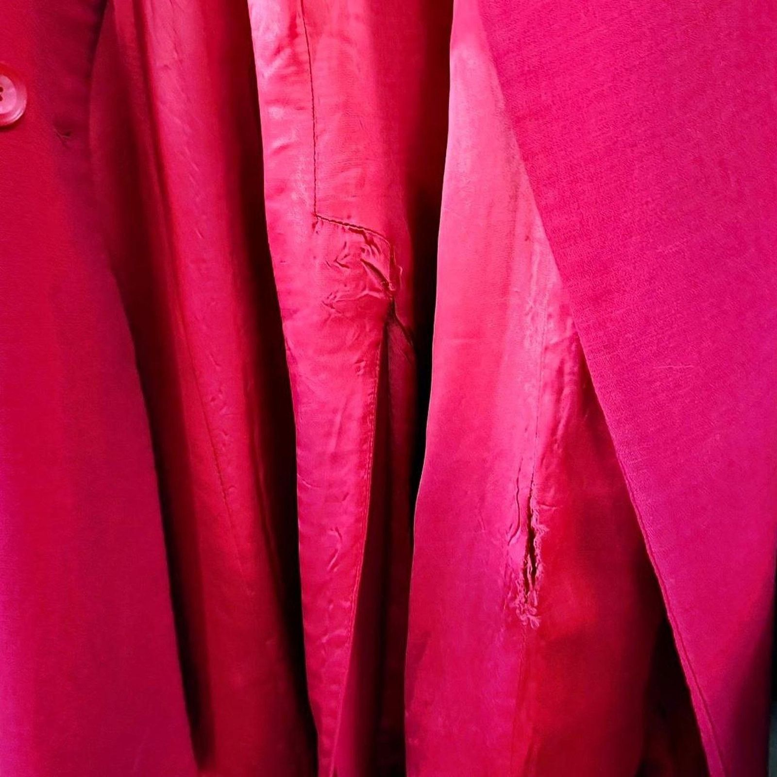 Emporio Armani Emporio Armani Hot Pink Fuchsia Double Breasted Knit Coat 10 Size L / US 10 / IT 46 - 6 Thumbnail