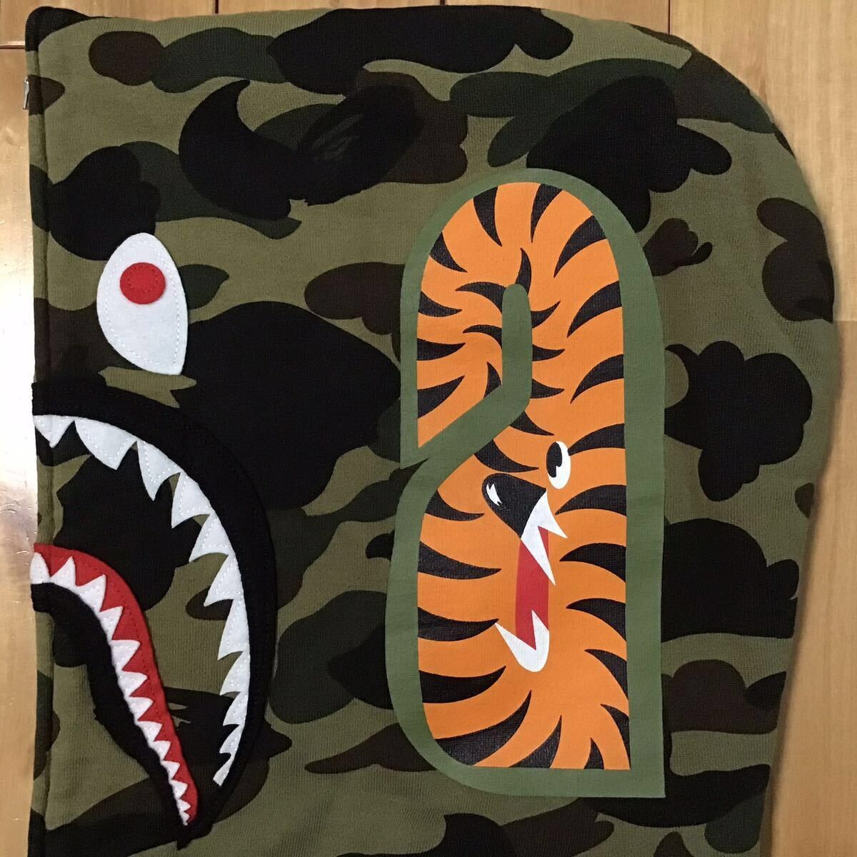Bape BAPE 1st camo green shark full zip hoodie a bathing ape Size US XL / EU 56 / 4 - 5 Thumbnail