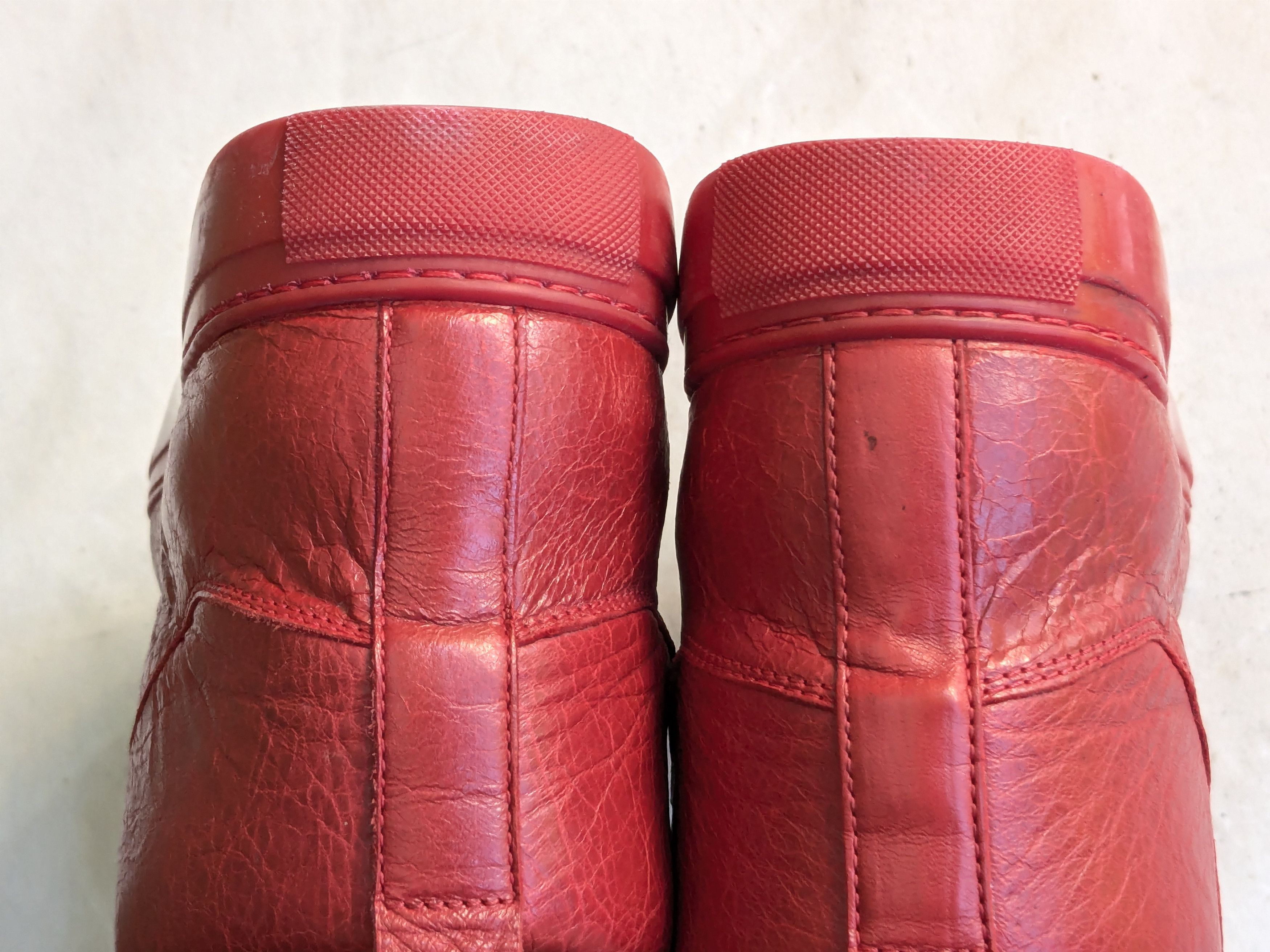 Balenciaga Balenciaga Arena Red 11 High Tops Leather Size US 11 / EU 44 - 15 Thumbnail