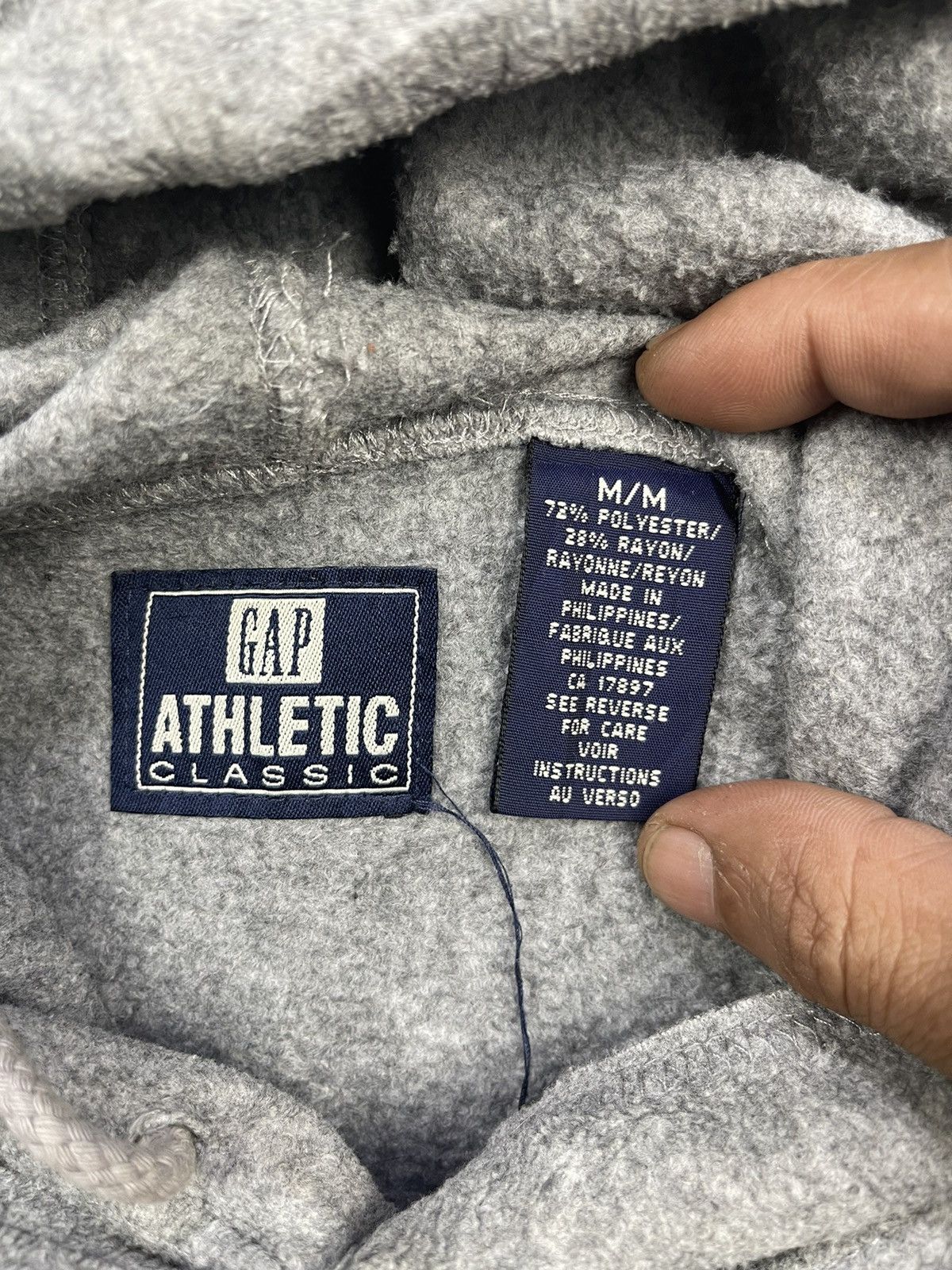 Gap Vintage GAP Athletic Centre Logo Pull Over Hoodies Size US M / EU 48-50 / 2 - 9 Thumbnail