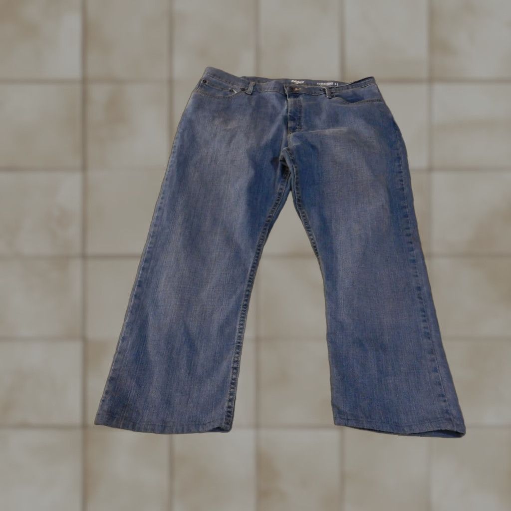 Wrangler Wrangler Jeans Mens 38x29 Blue Straight Leg Relaxed Fit Denim Pants Classic Size US 38 / EU 54 - 1 Thumbnail