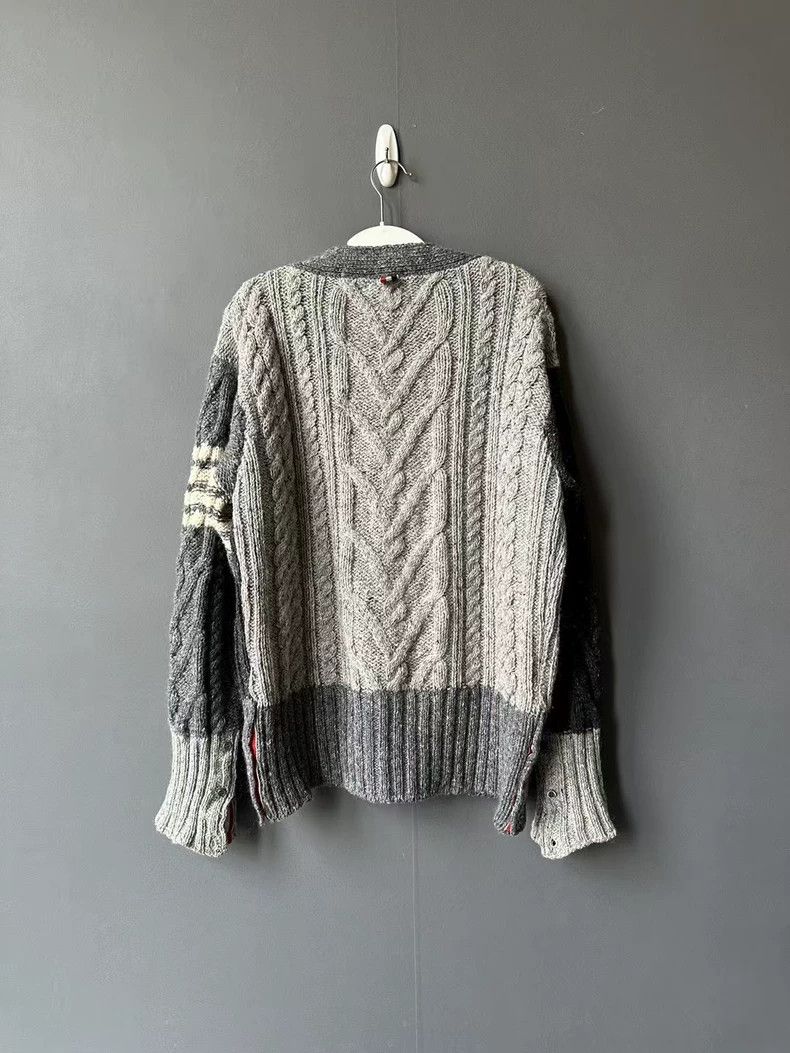 Thom Browne Thom Browne Color-blocked cardigan jacket 2505-Nextarrow Size US L / EU 52-54 / 3 - 2 Thumbnail