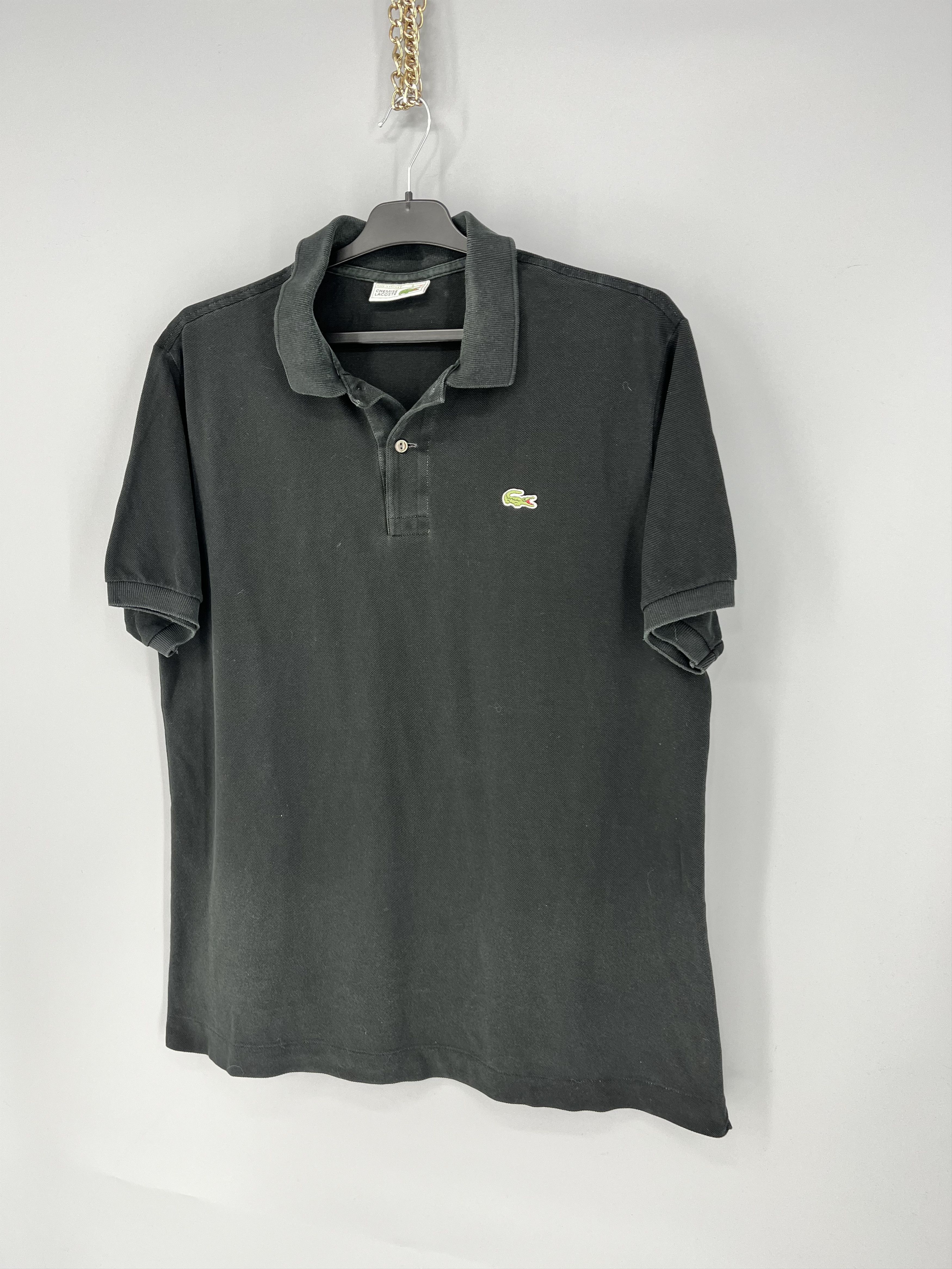 Lacoste Vintage Chemise Lacoste Big Logo Made in France Polo t-shirt Size US XL / EU 56 / 4 - 3 Thumbnail