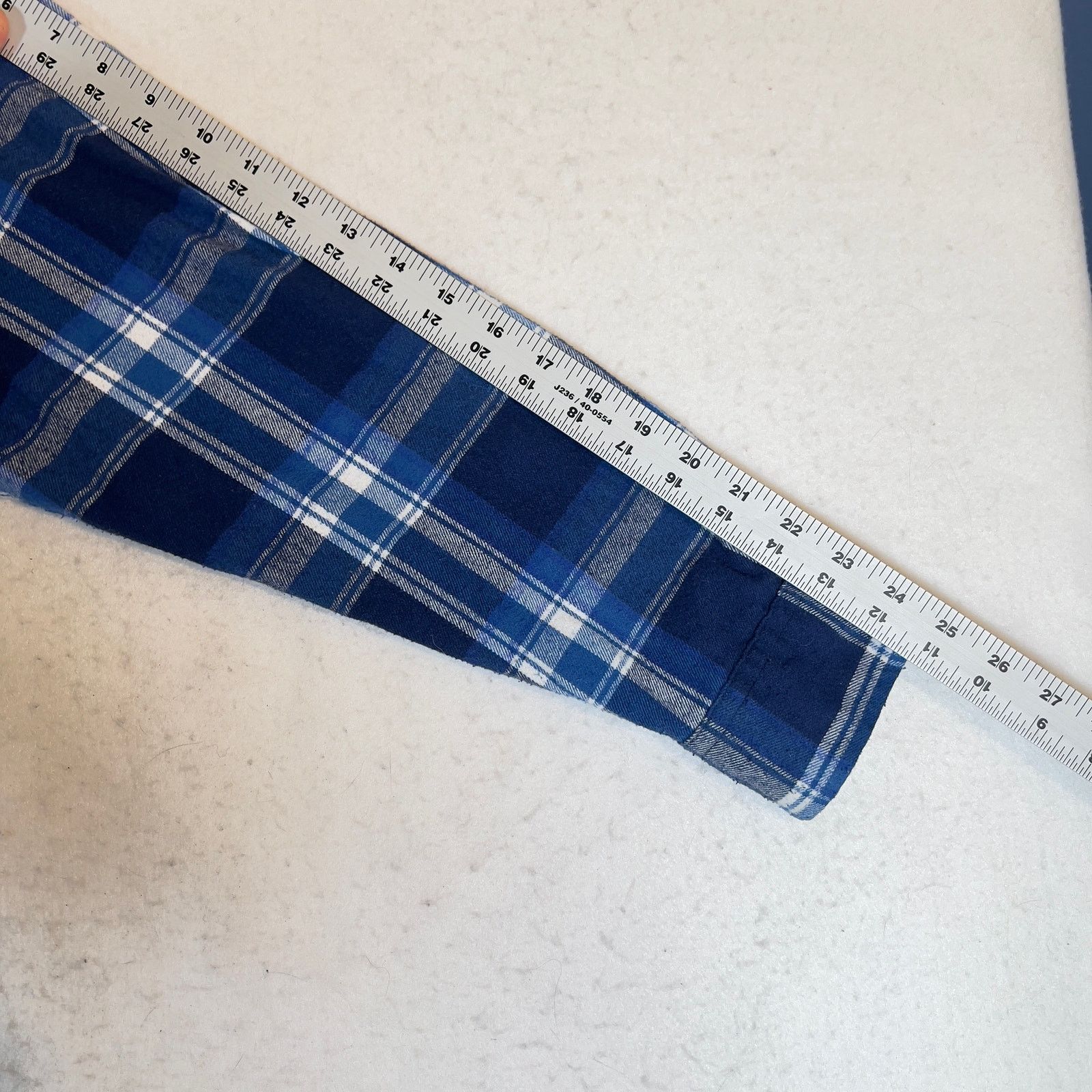 Burnside Burnside Flannel Shirt Mens Med Blue Plaid Barley's Backyard Size US M / EU 48-50 / 2 - 12 Thumbnail